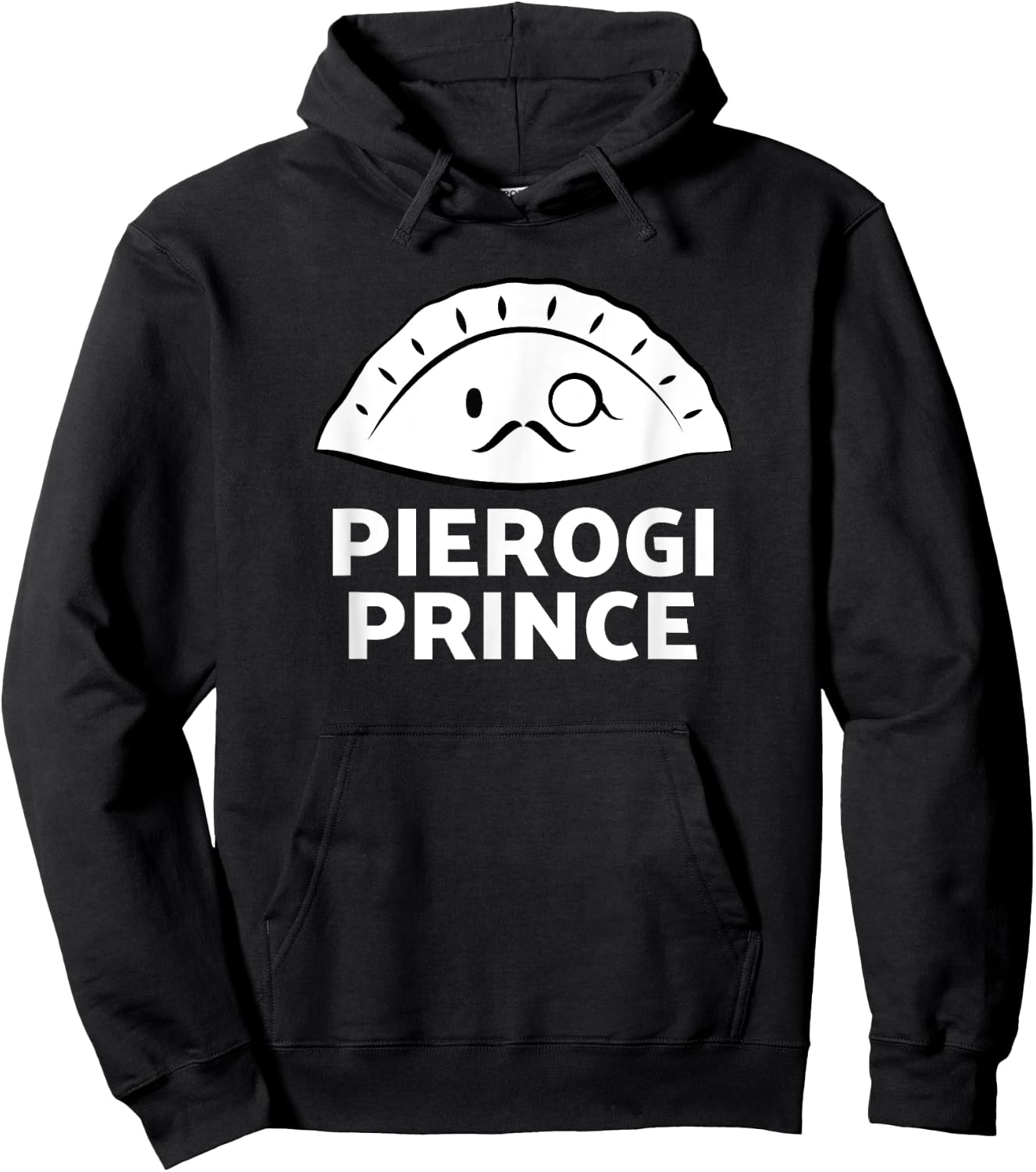 Pierogi Prince: Funny Polish Pierogi Hoodie - Hoodie | Black