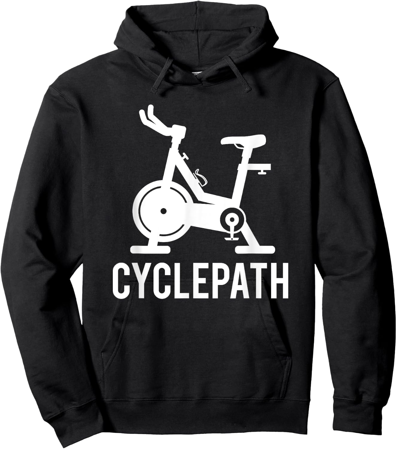 Cyclepath Love Spin Funny Workout Pun Gym Spinning Class Hoodie - Hoodie | Black