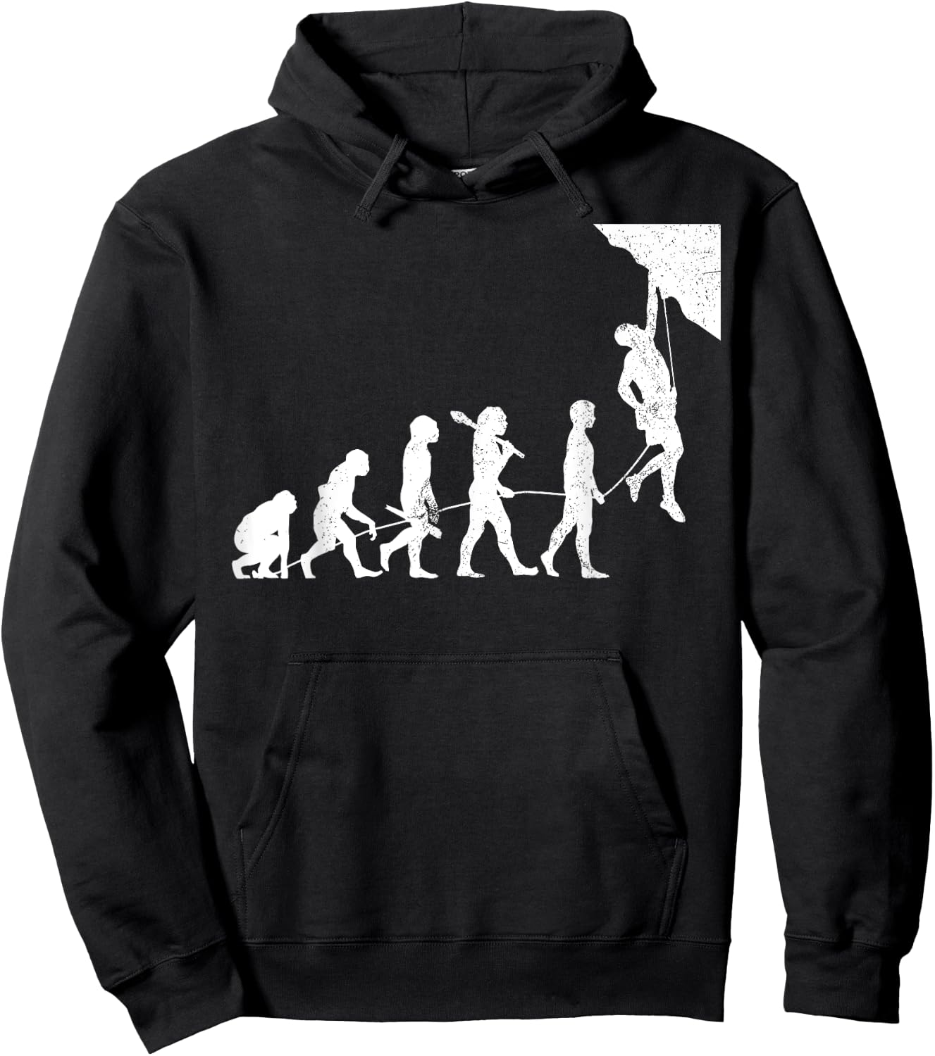 Rock Climbing Solo Climber Bouldering Free Hoodie - Hoodie | Black