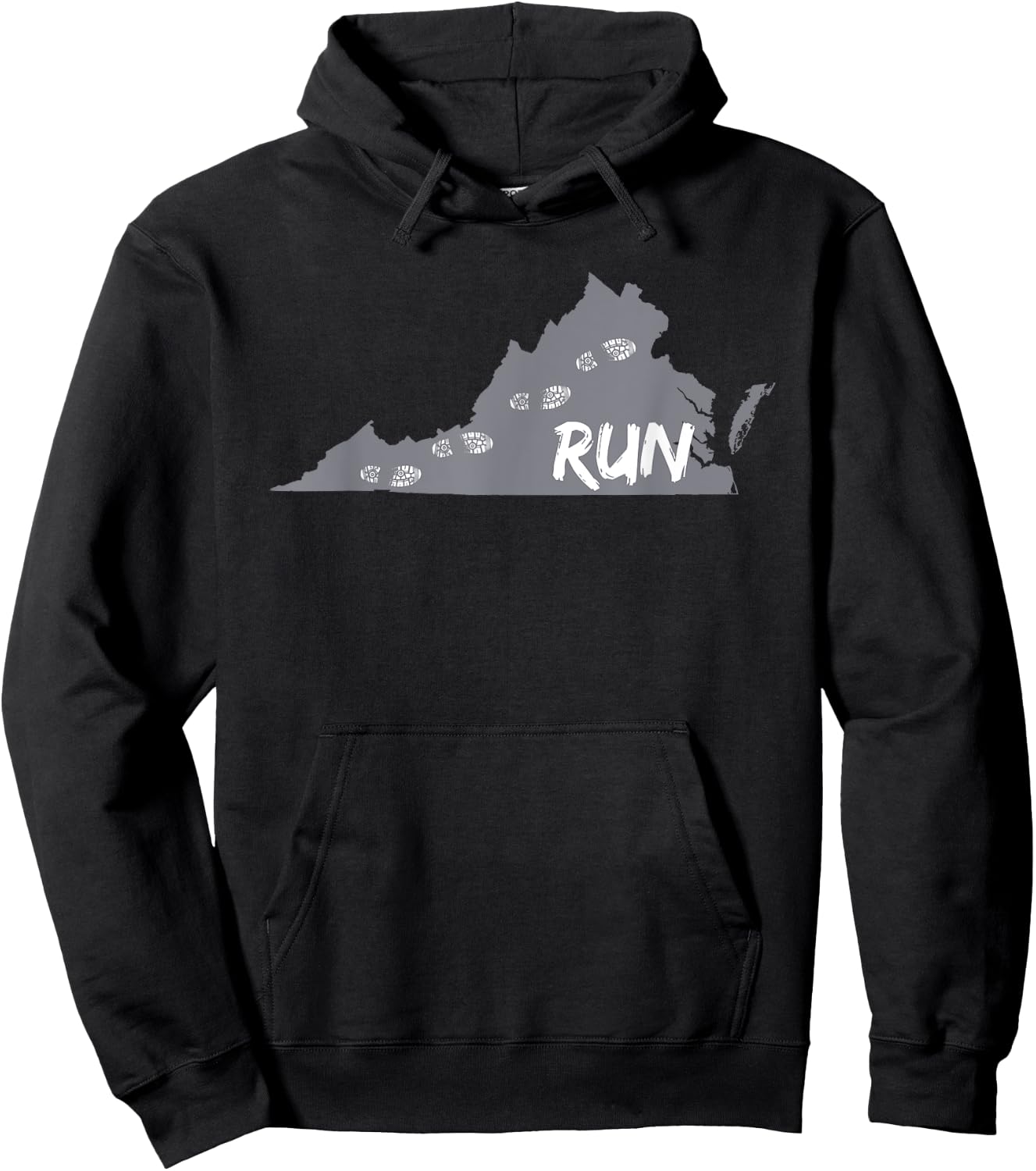 Running Shirts - Run Virginia Runners Shirt Hoodie - Hoodie | Black