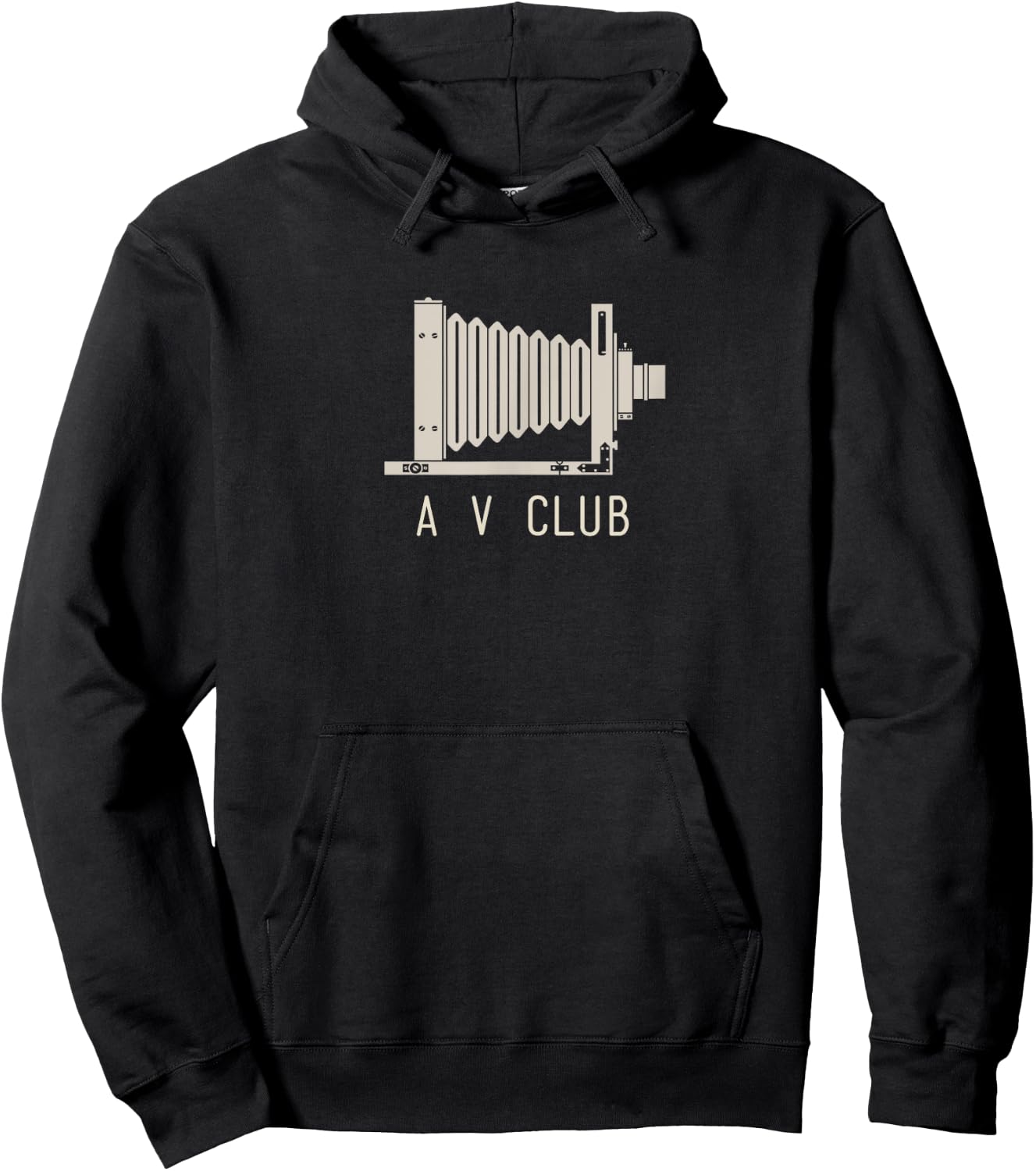 Funny AV Audio Visual Club Antique Camera Hoodie - Hoodie | Black