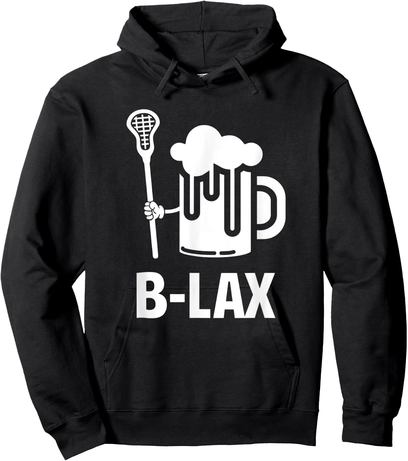 Lacrosse | Funny Gift Men Coach | Beer Lover B-Lex Hoodie - Hoodie | Black