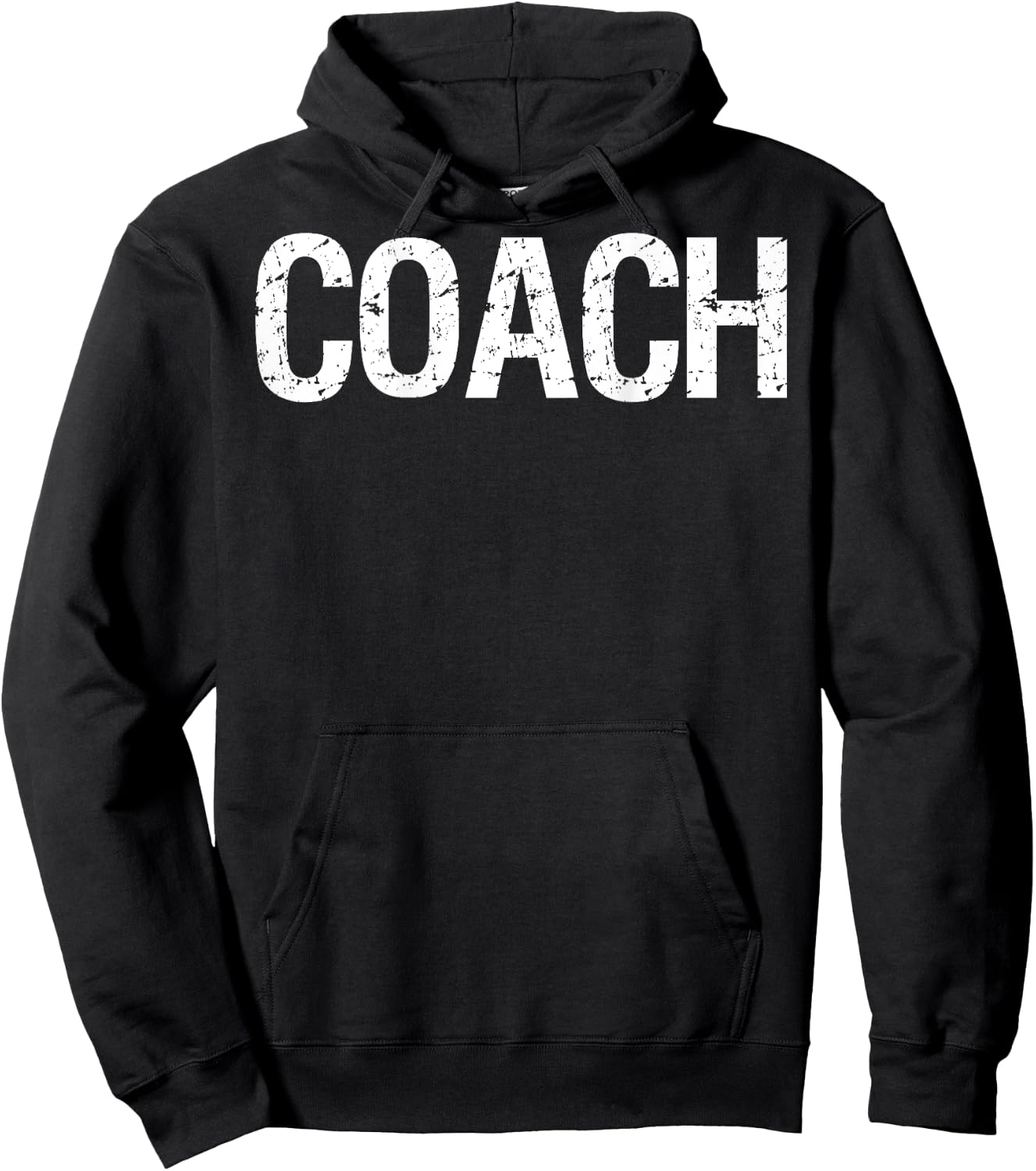 Coach on Back for Coaches Soccer Baseball Football Hoodie - Hoodie | Black