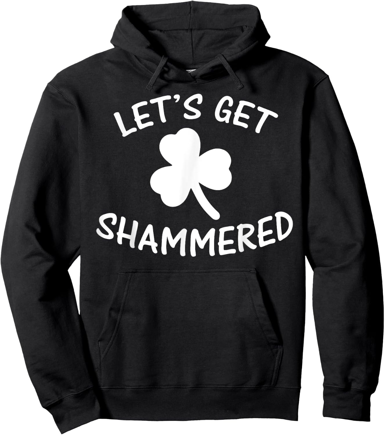 Funny Irish Lets Get Shammered St Patricks Beer Gift Hoodie - Hoodie | Black