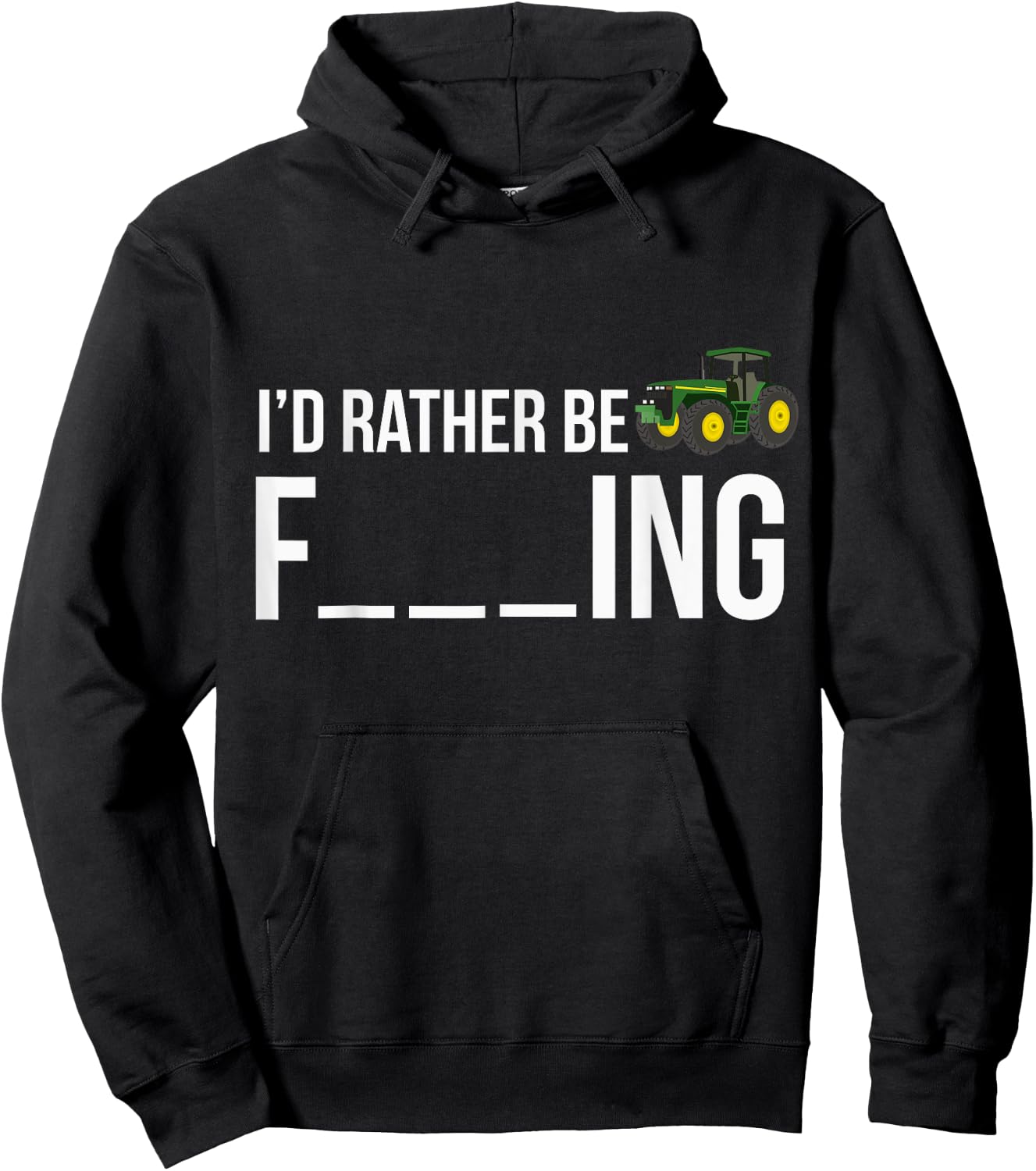 I'd Rather Be Farming Funny Farmer Gift Shirt Hoodie - Hoodie | Black