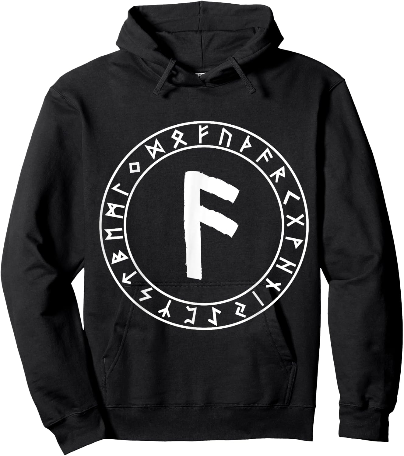 Ansuz Rune Viking Rune Norse Pagan Clothes Wicca Witchcraft Hoodie - Hoodie | Black