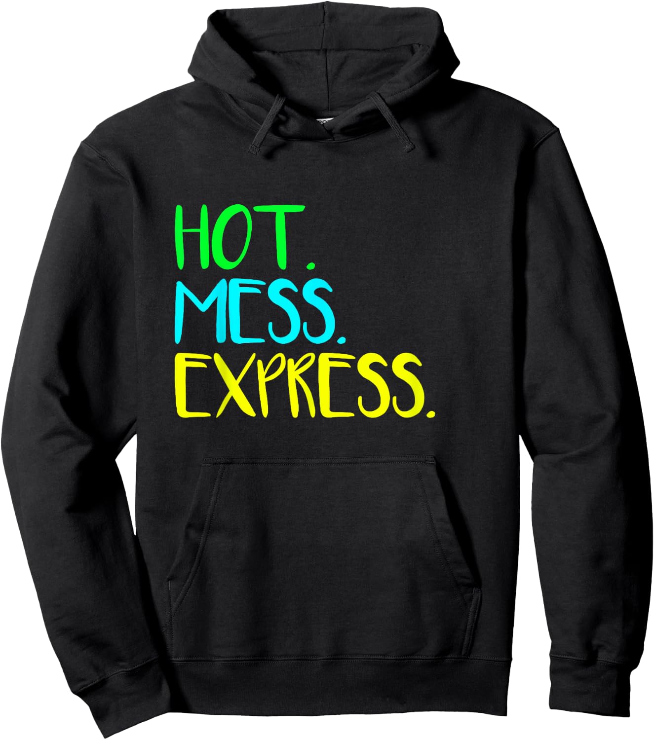 All Aboard The Hot Mess Express Life Status Funny Gym Shirt Hoodie - Hoodie | Black