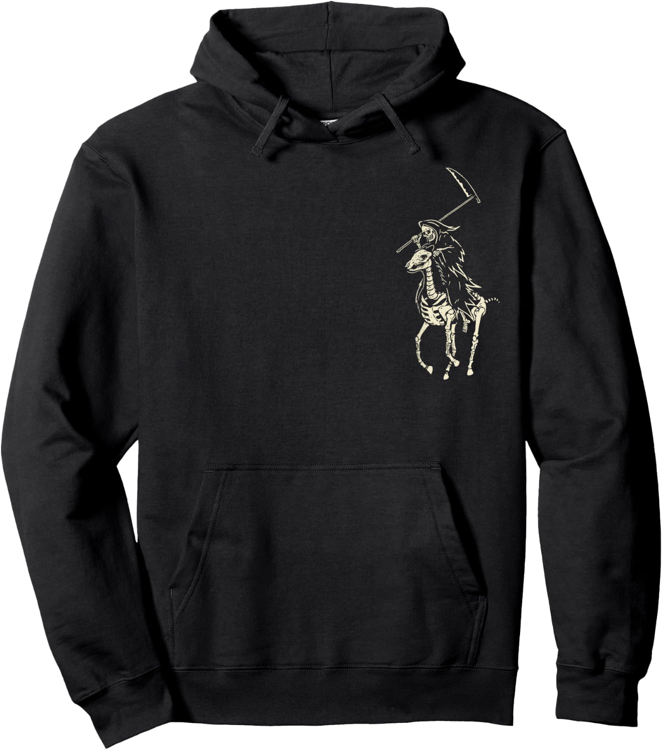Polo Grim Reaper Vintage Death Hoodie - Hoodie | Black
