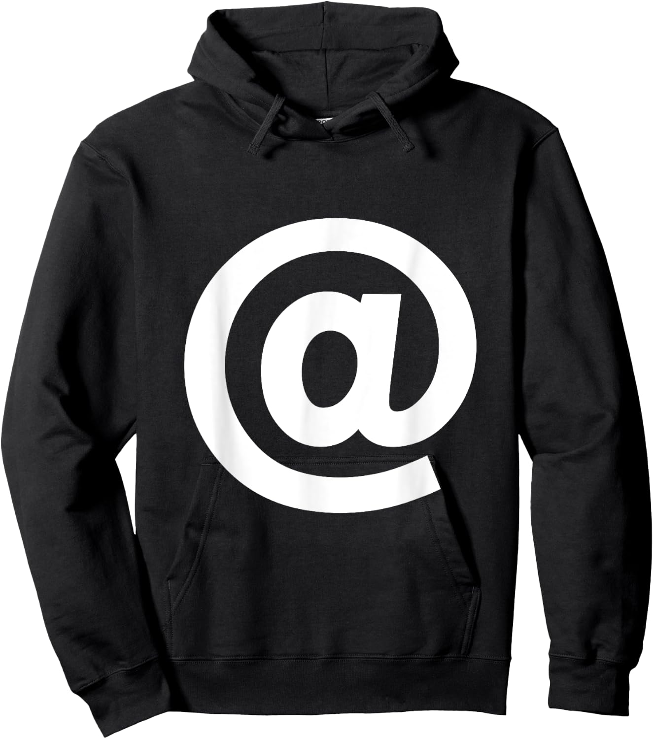 At sign, at symbol alphabet spell words Initial shirt Hoodie - Hoodie | Black