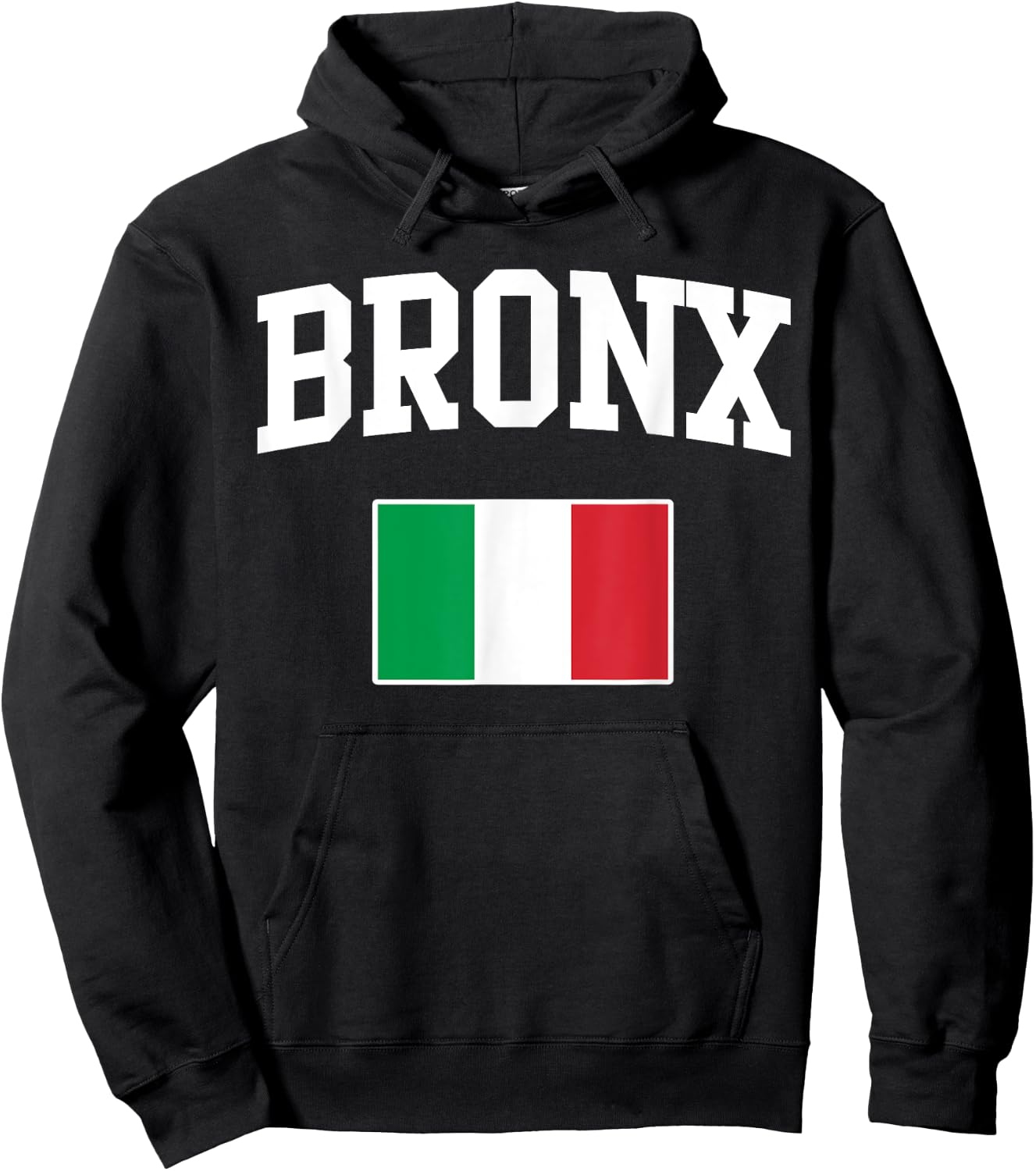 Bronx New York Italian Flag Italy Italia Italiano Home Hoodie - Hoodie | Black