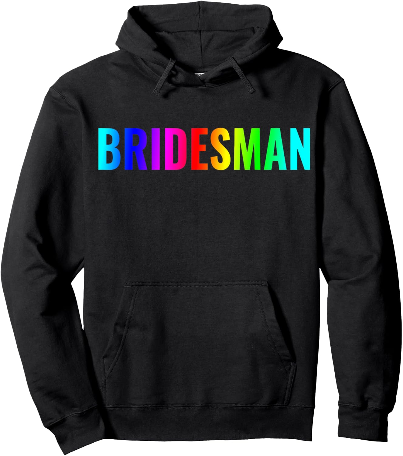 Bridesman Shirt For Bachelorette Wedding Party Gay Pride Hoodie - Hoodie | Black