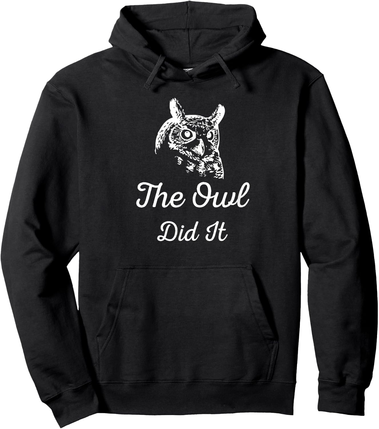 The Owl Did It for True Crime Fans Hoodie - Hoodie | Black