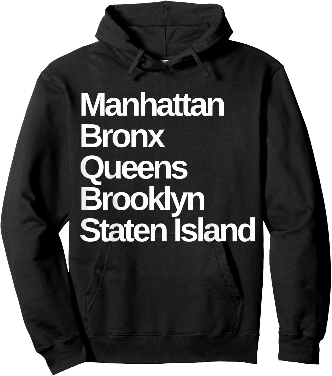 New York 5 Boroughs Hoodie - Hoodie | Black