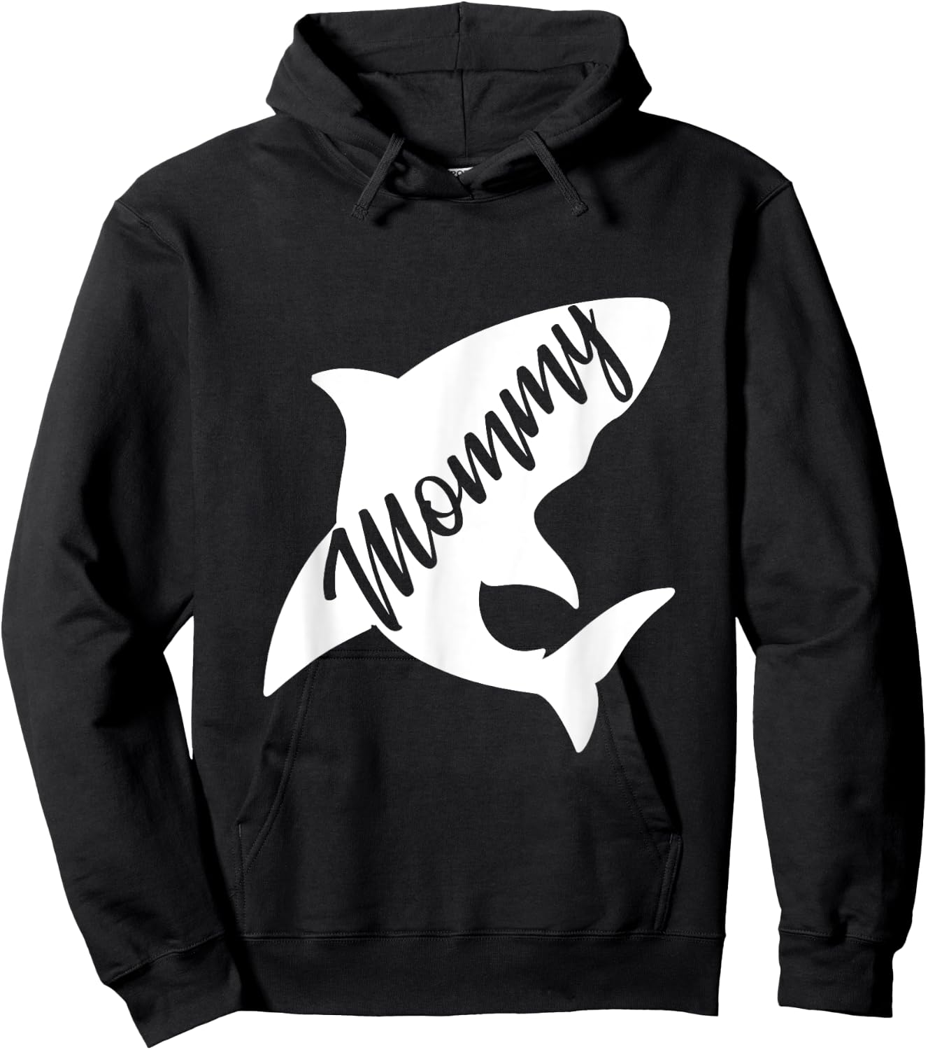 Mommy Shark Matching Family Shirts Shark Hoodie - Hoodie | Black