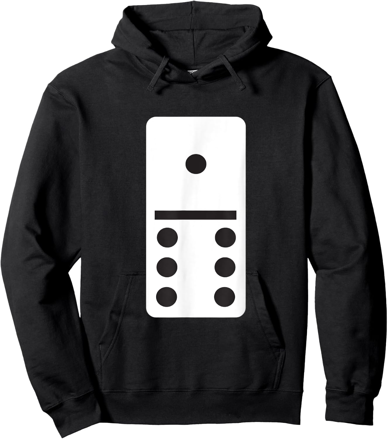 One Six Dominoes - Halloween Costume Domino Game Hoodie - Hoodie | Black