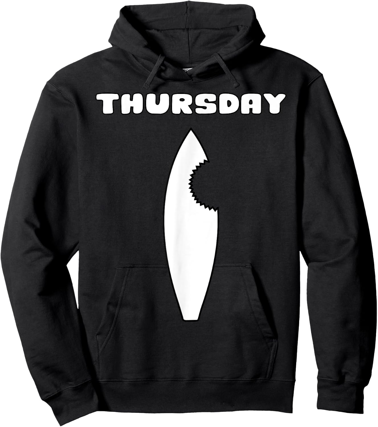 Days of the Week , Costume, Shark Hoodie - Hoodie | Black