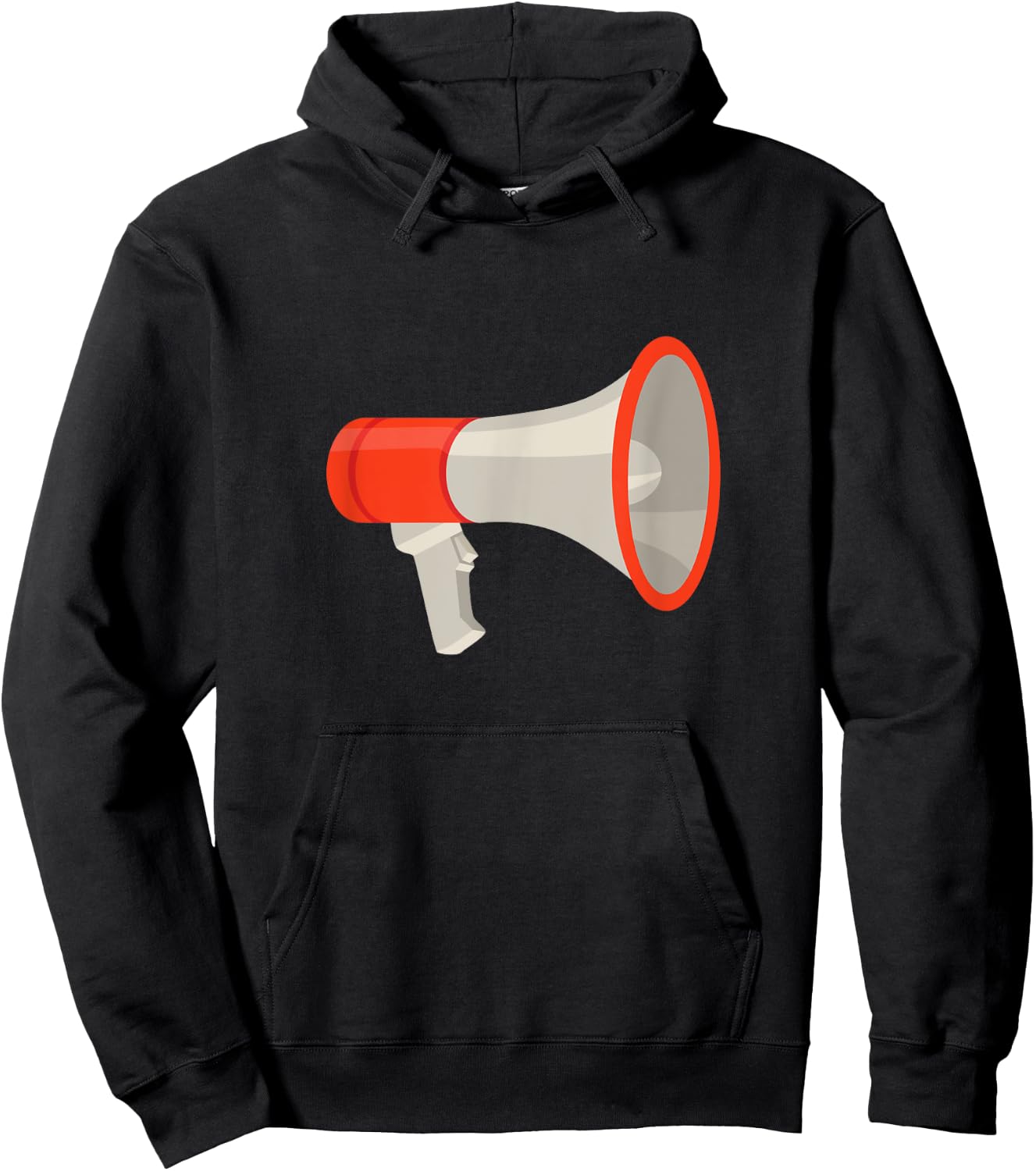 Megaphone Bullhorn Hoodie - Hoodie | Black