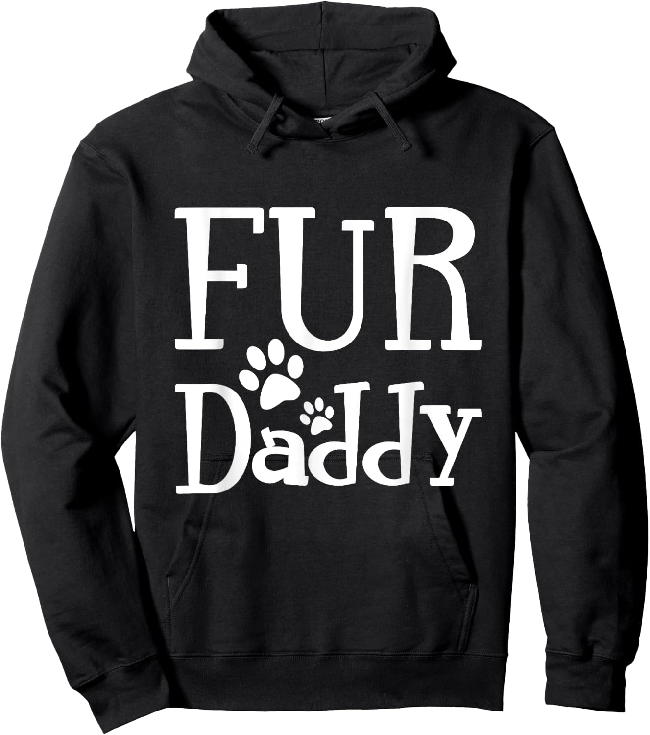 Fur Daddy T Shirt Hoodie - Hoodie | Black
