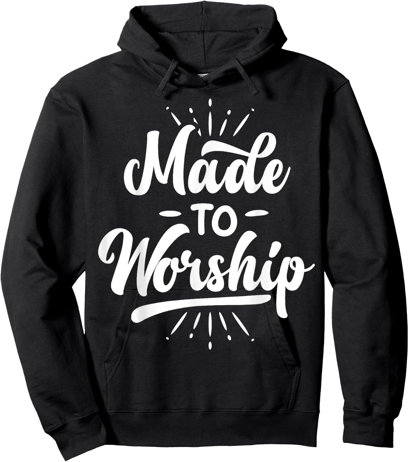 Made To Worship T shirt Christian Faith Praise Funny Gift Hoodie - Hoodie | Black