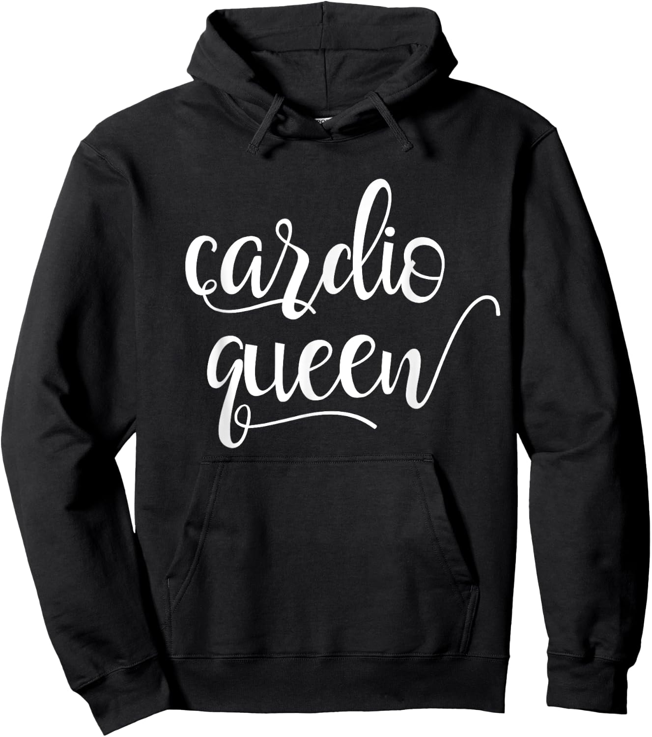 Fun Cardio Queen Fit and Active Hoodie - Hoodie | Black