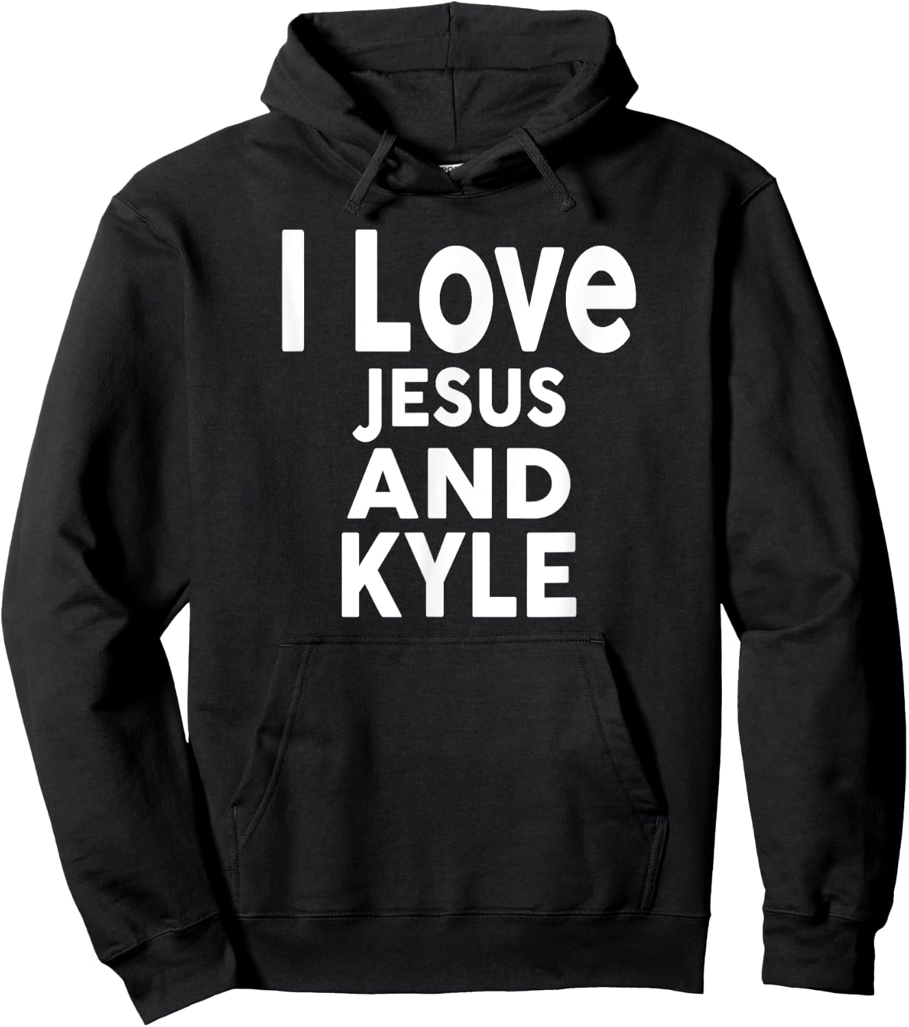 I Love Jesus and KYLE Name KYLE Hoodie - Hoodie | Black
