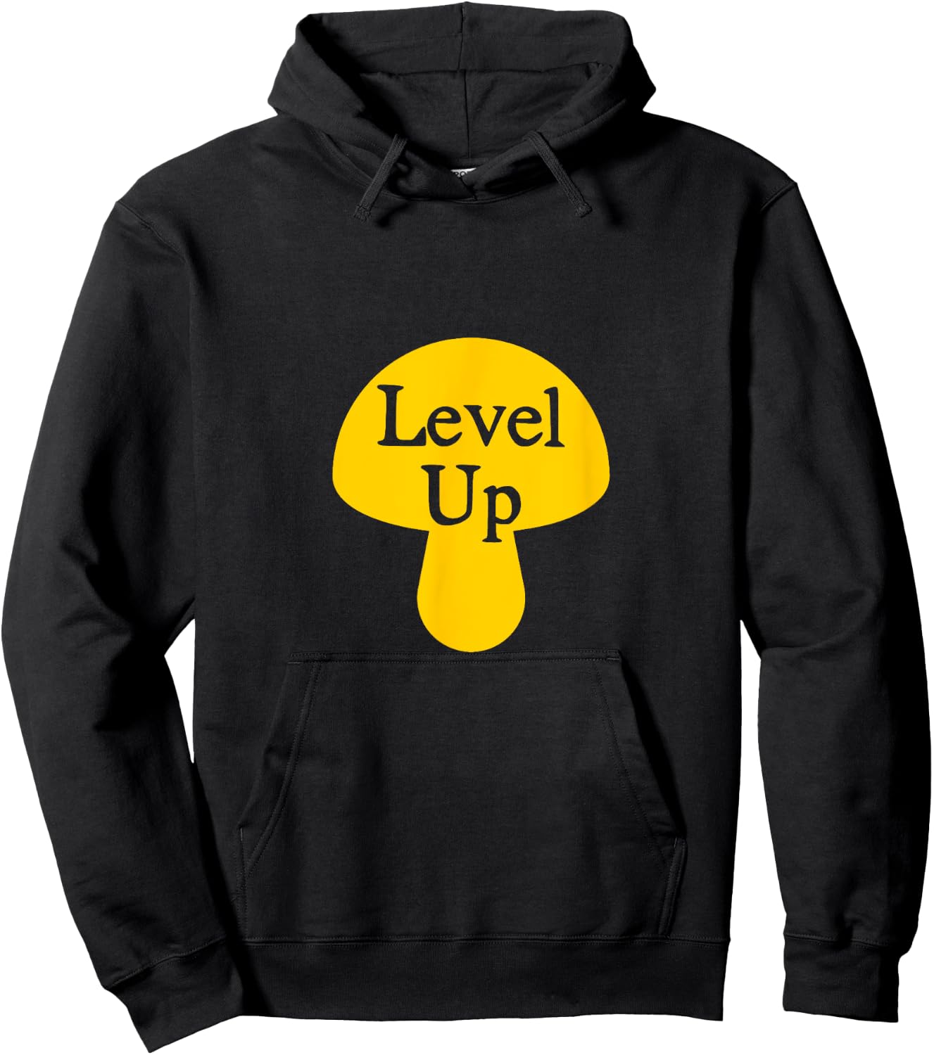 Level Up Funny psilocybin magic mushroom Hoodie - Hoodie | Black
