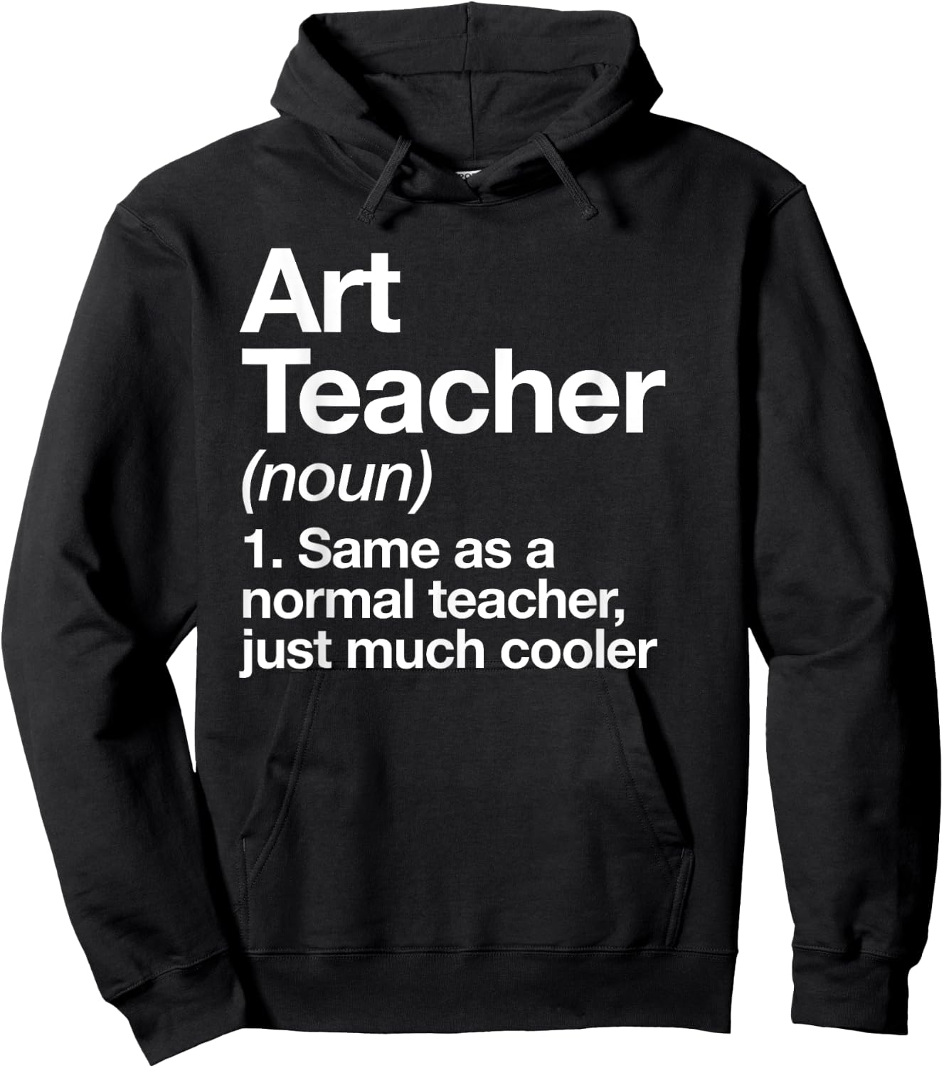 Art Teacher Definition Funny Back To School First Day Hoodie - Hoodie | Black
