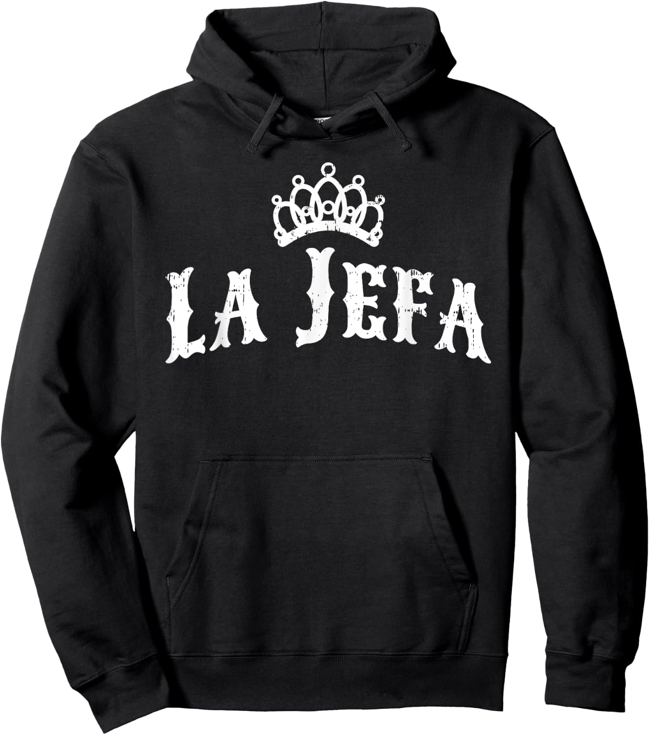 La Jefa The Boss Woman Spanish Pride Hoodie - Hoodie | Black