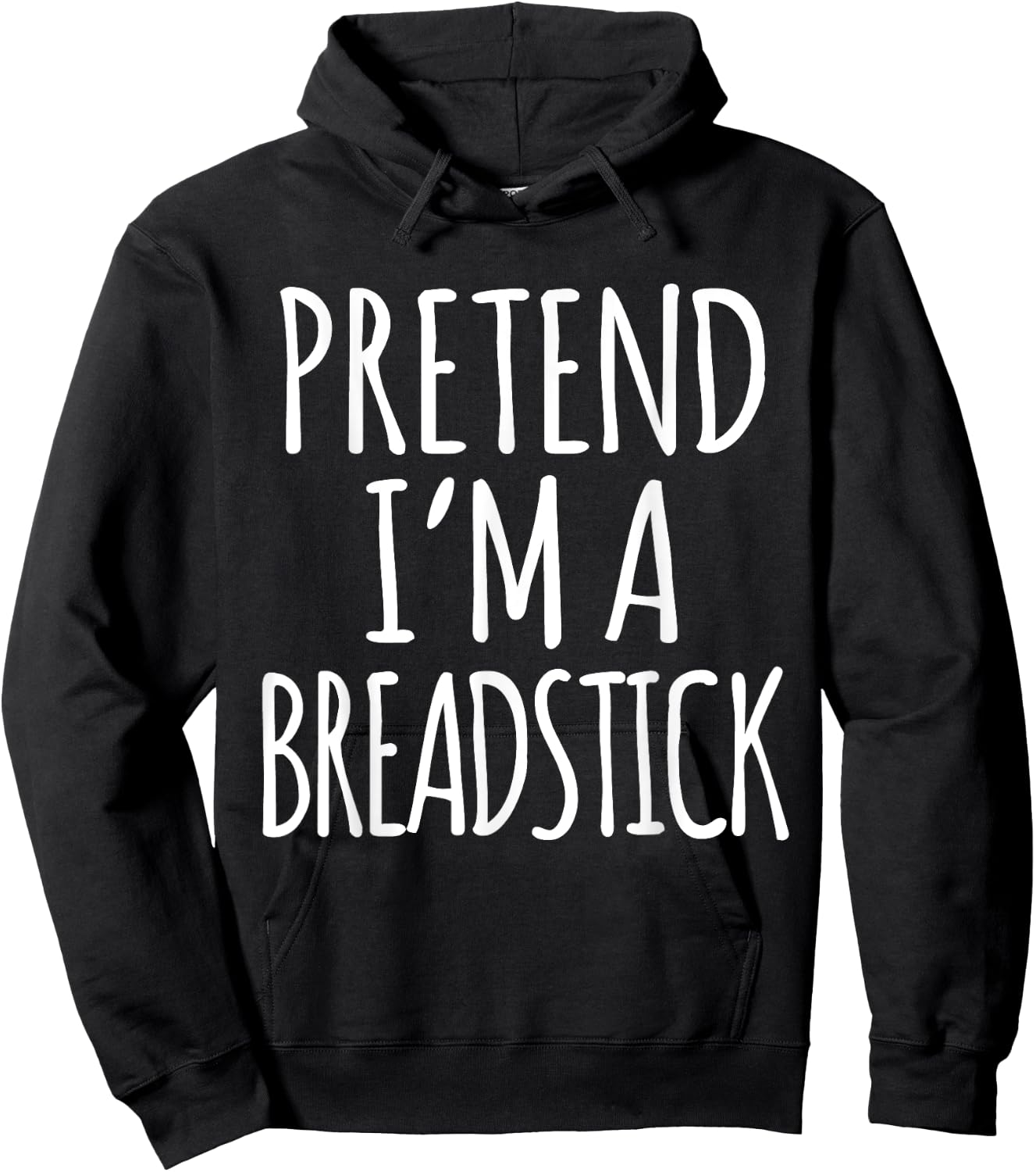 Funny Lazy Halloween Costume Shirt - Breadstick Bread Stick Hoodie - Hoodie | Black