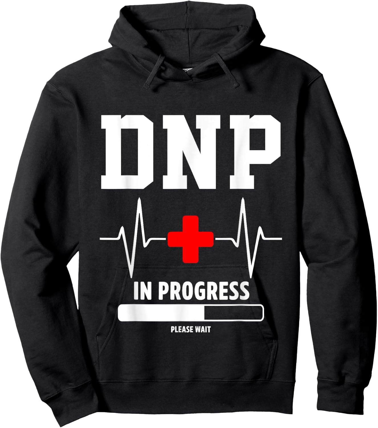 DNP Doctor of Nursing Practice In Progress Funny Nurse Hoodie - Hoodie | Black