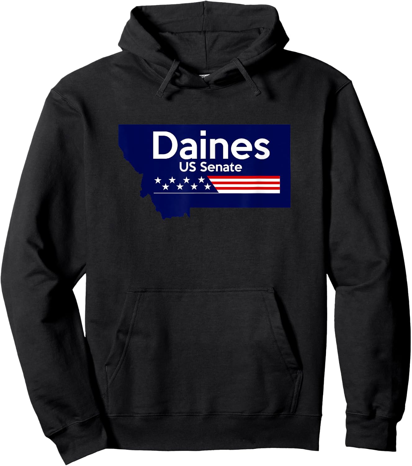 Steve Daines for Senate Montana 2026 Campaign Senator Hoodie - Hoodie | Black