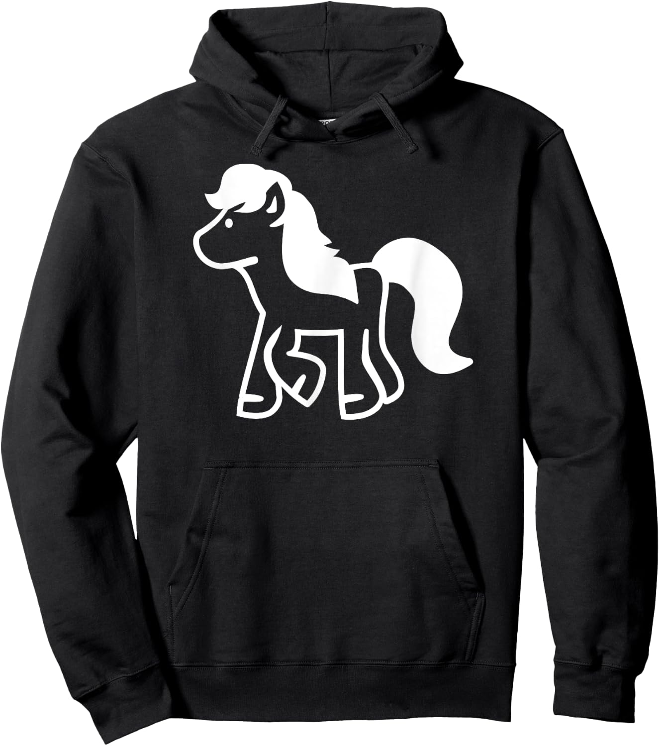 Cute pony Hoodie - Hoodie | Black