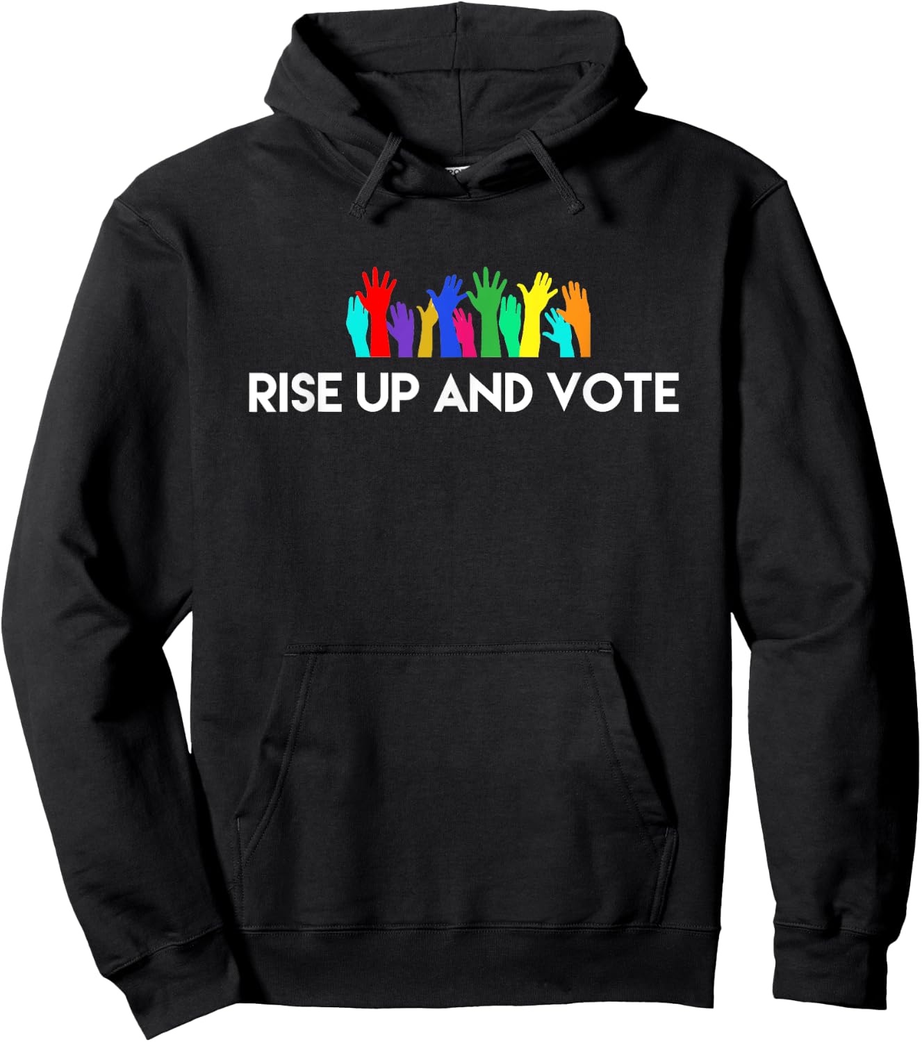 Rise Up and Vote Hoodie - Hoodie | Black