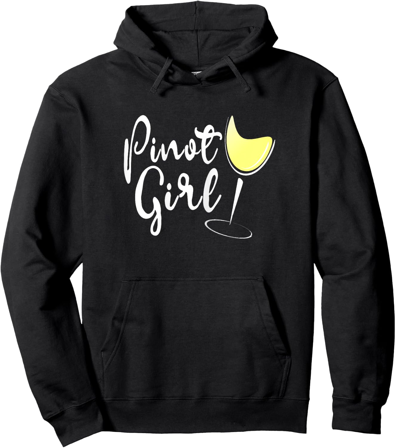 Pinot Girl Shirt Pinot Grigio Shirt White Wine Drinker Gift Hoodie - Hoodie | Black