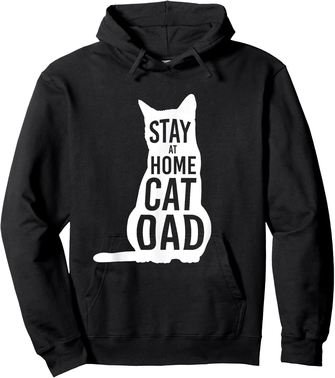 Stay at Home Cat Dad Shirt for Cat Dads Hoodie - Hoodie | Black