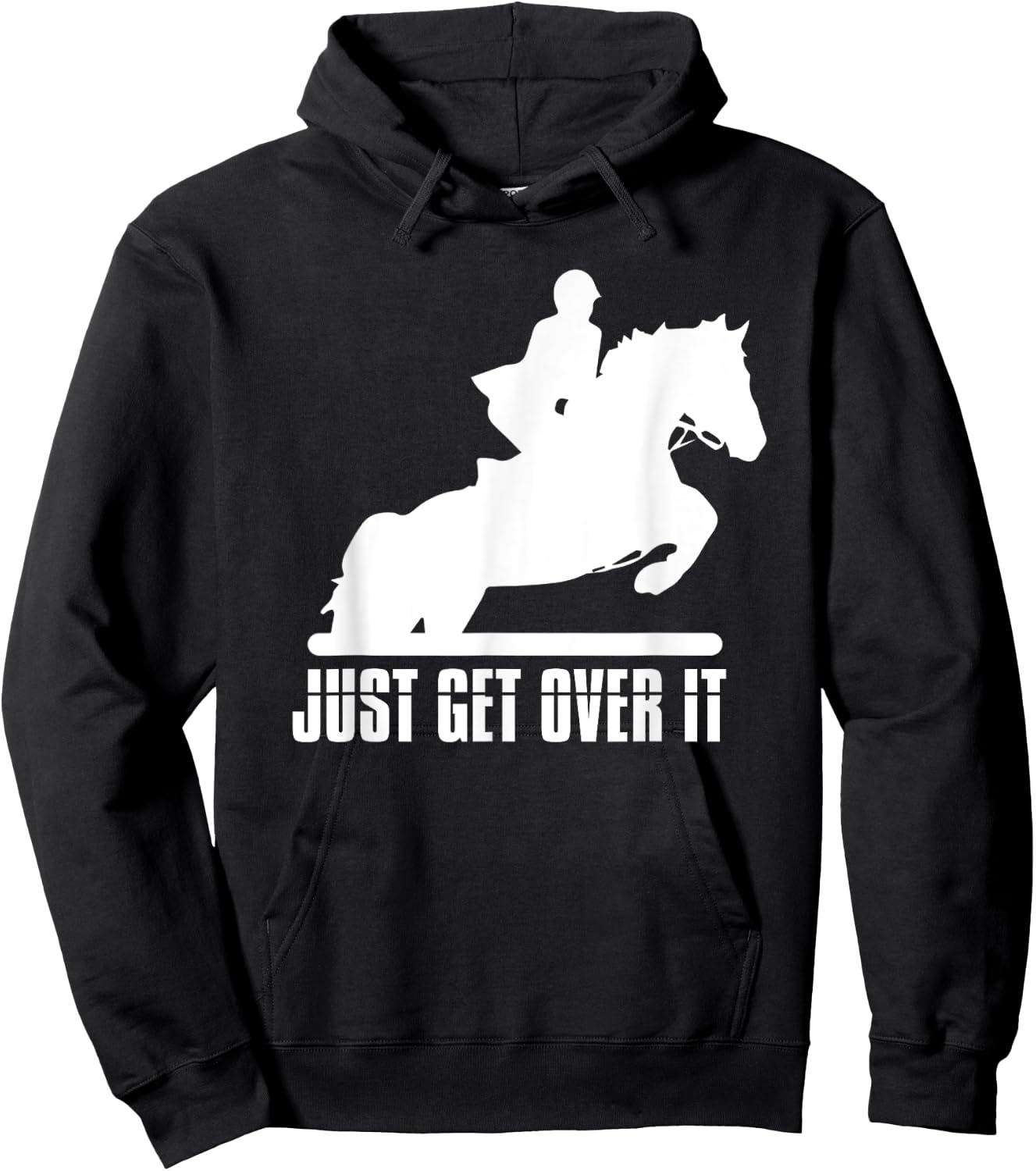 English Riding Hunter Jumper Girl Riding Horse Hoodie - Hoodie | Black