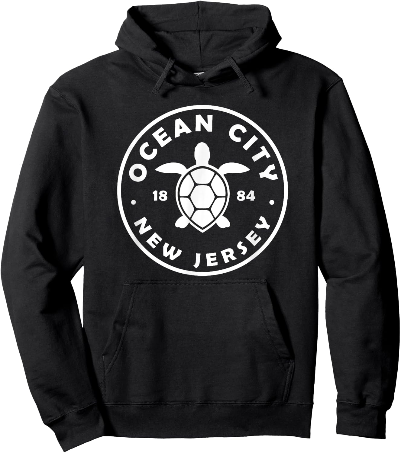 Ocean City New Jersey Sea Turtle Beach Vacation Souvenir Hoodie - Hoodie | Black