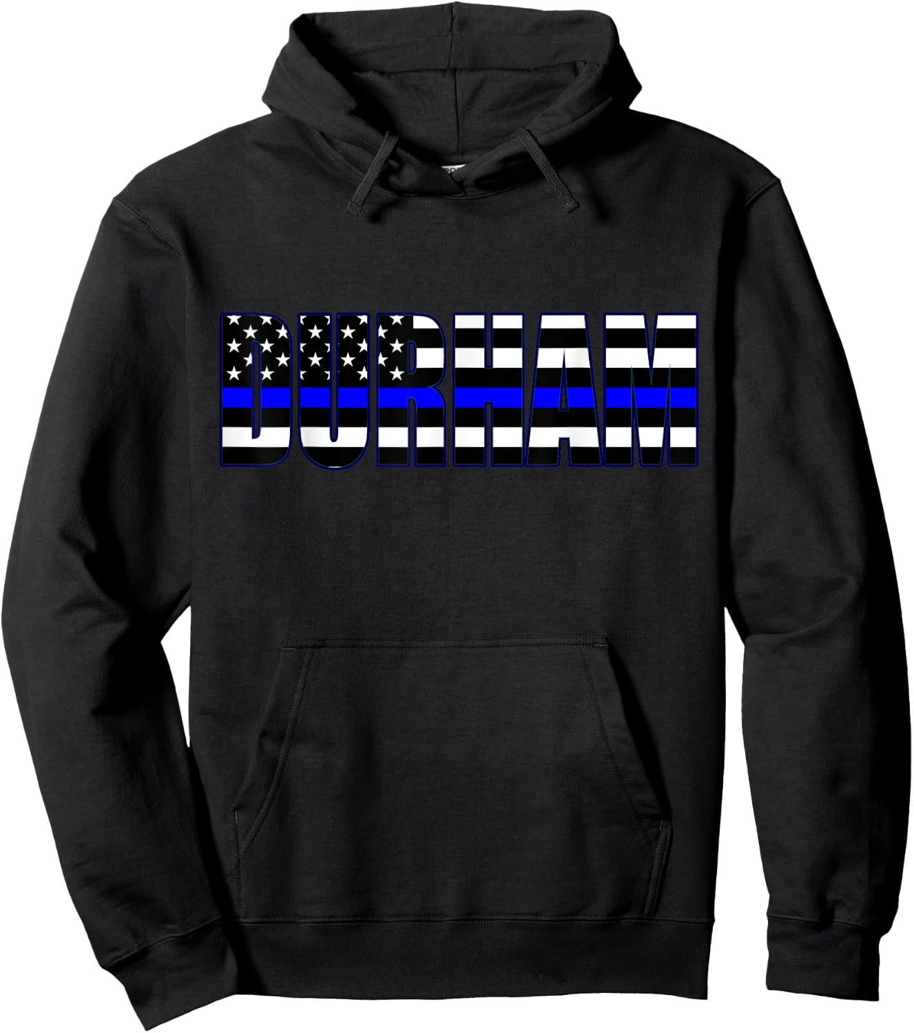 Protect and Serve in Durham Police Flag PD Hoodie - Hoodie | Black