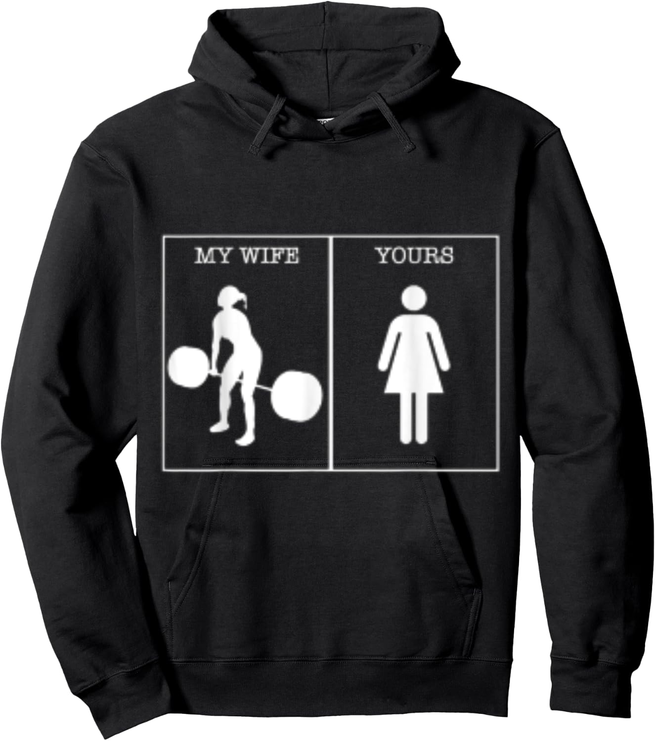 My Wife Working Out Training Lifting Gains Deadlift Hoodie - Hoodie | Black
