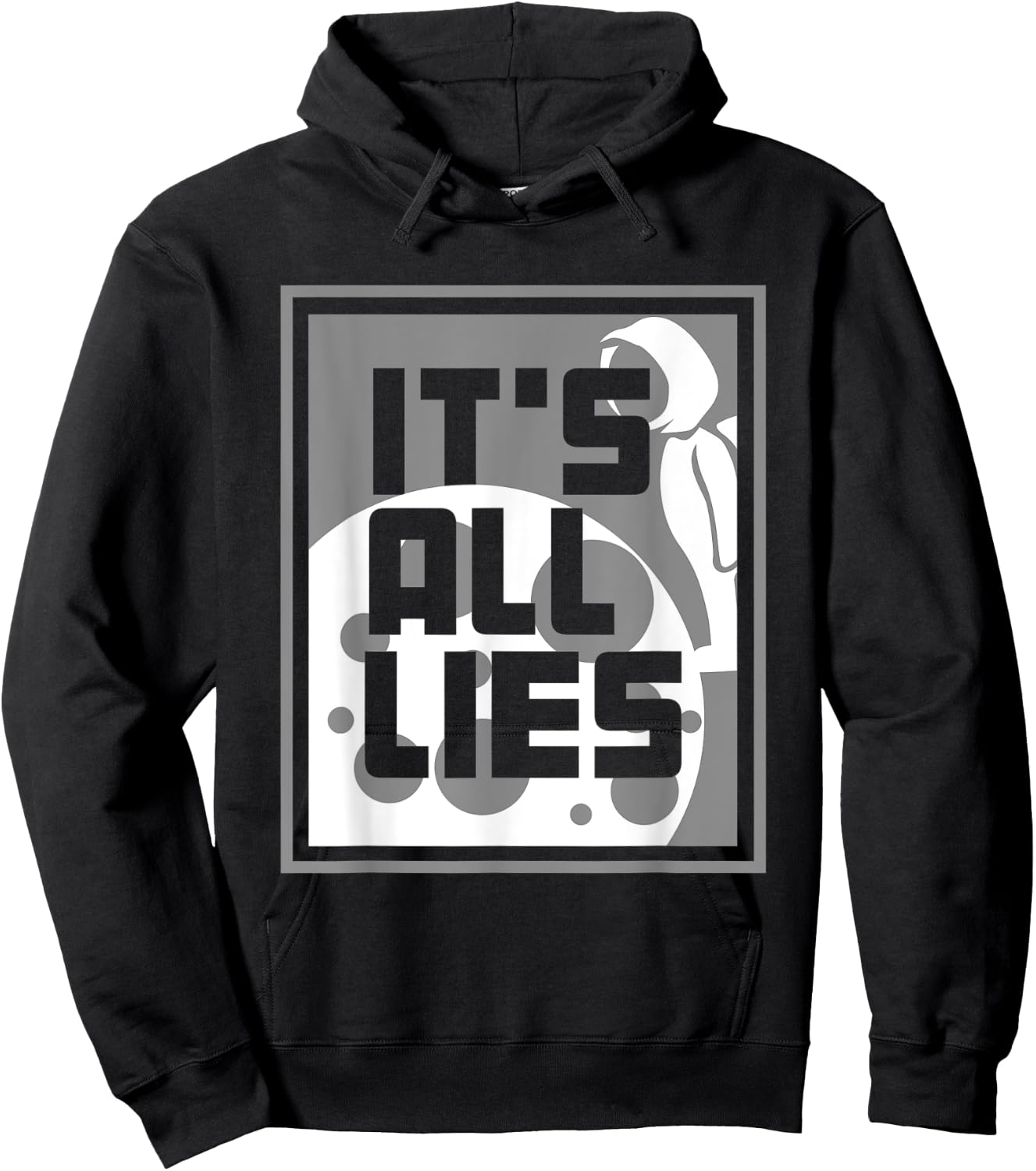 Fake Moon Landing Gift A Conspiracy Theorist Hoodie - Hoodie | Black