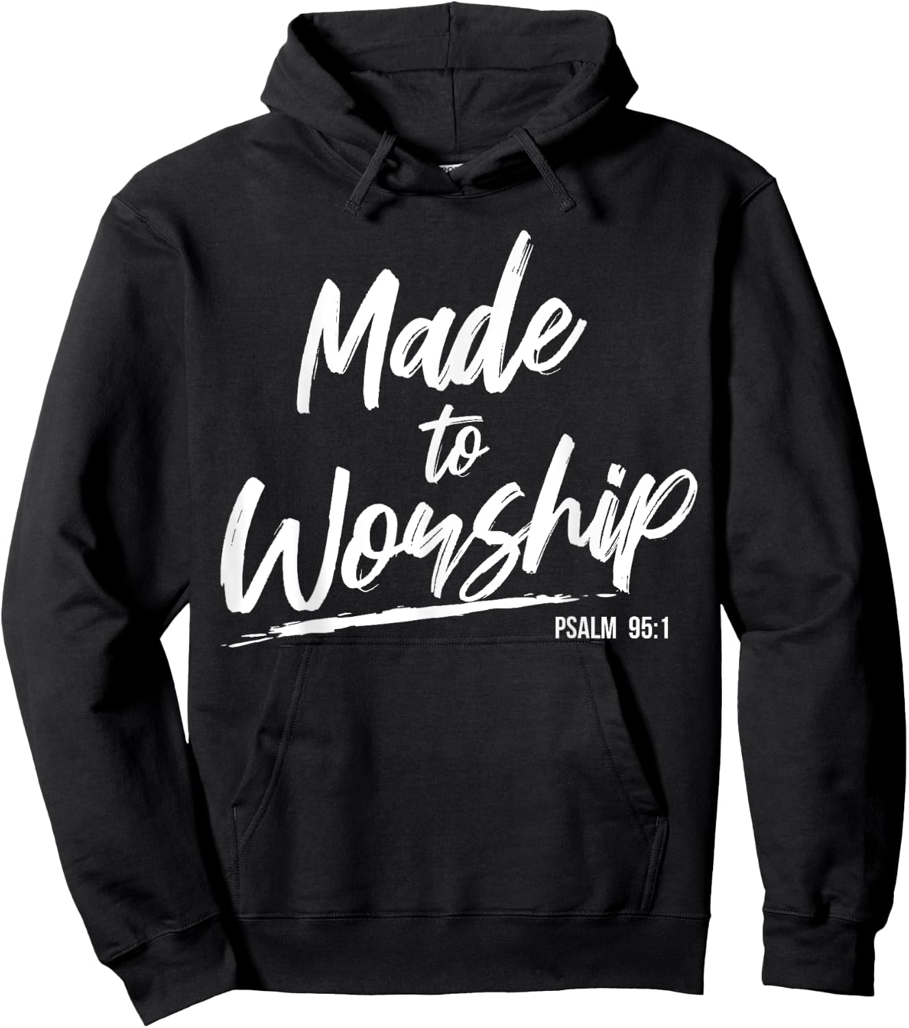 Christian Worship Leader Faith & Praise Psalm Verse Gift Hoodie - Hoodie | Black