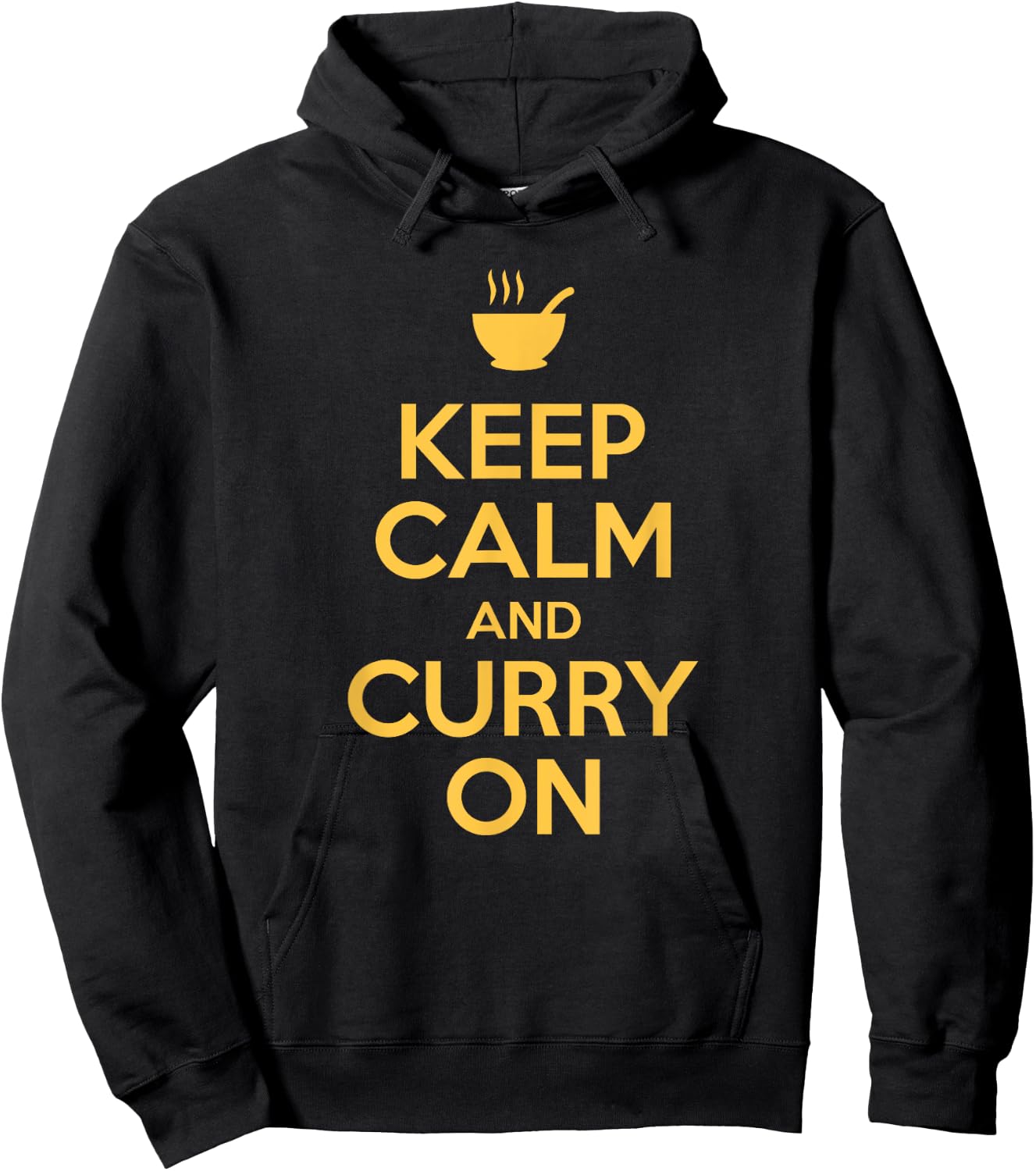Keep Calm and Curry on Curry Enthusiast and Food Lover Hoodie - Hoodie | Black