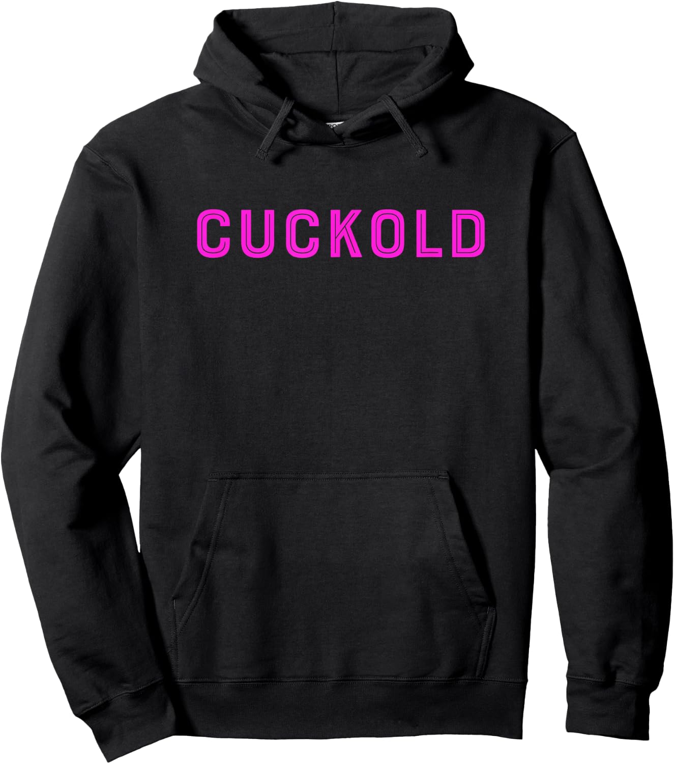 Cuckold Shirt | Pink Cuckold for Submissive Men Hoodie - Hoodie | Black
