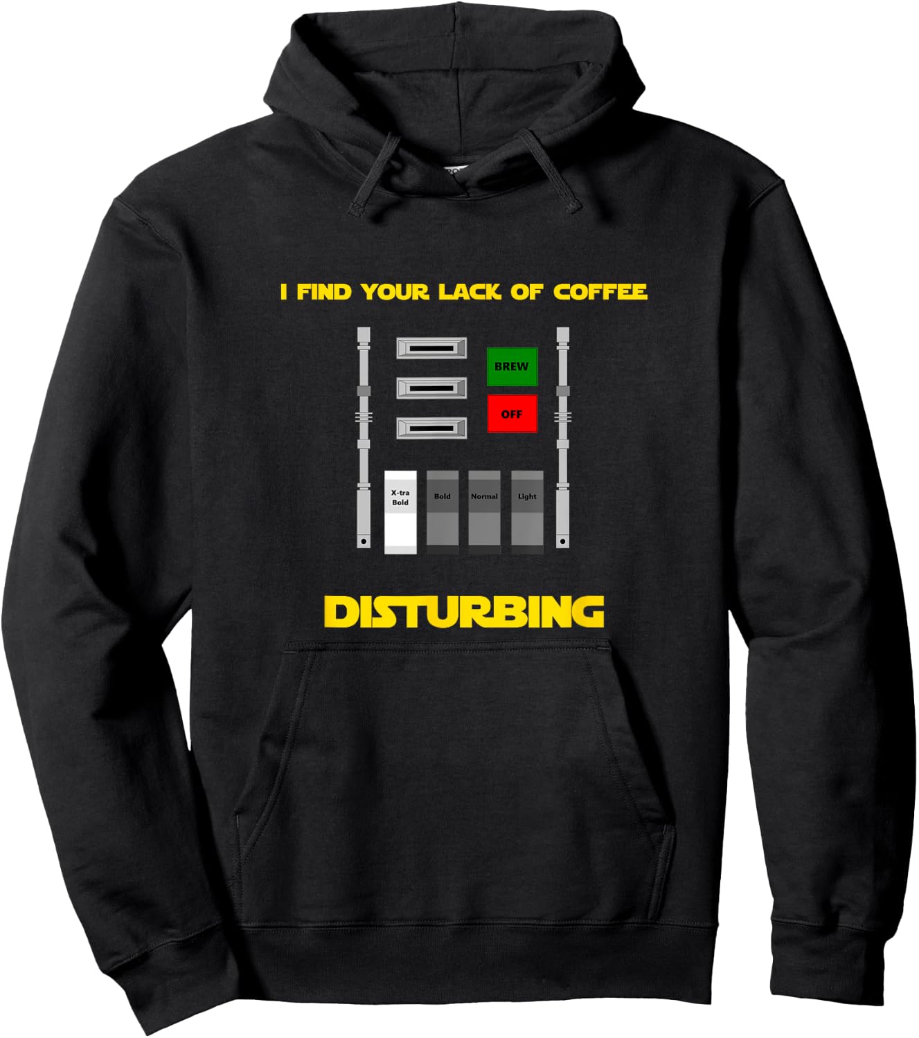 I Find Your Lack of Coffee Disturbing Hoodie - Hoodie | Black