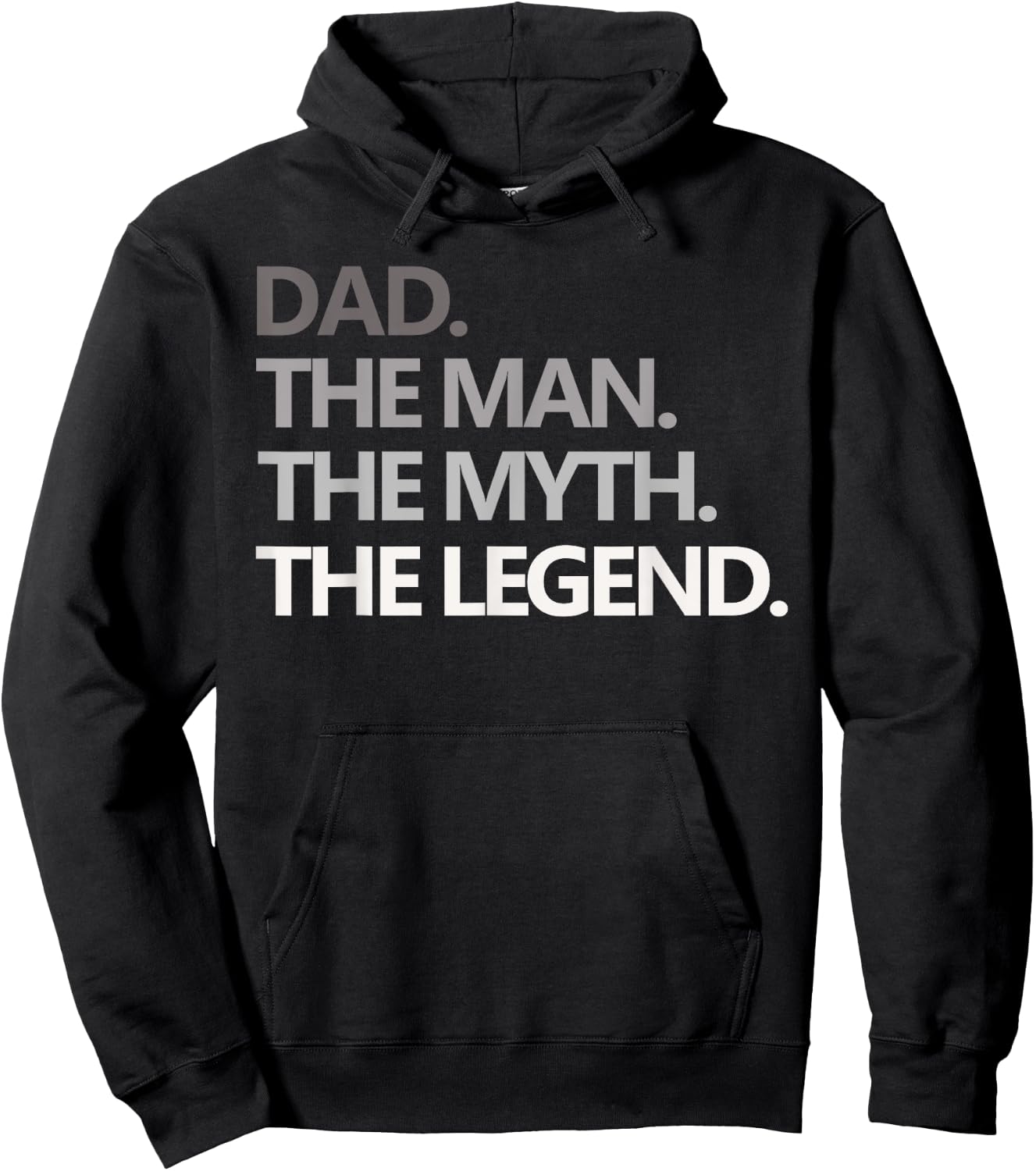 DAD THE MAN THE MYTH THE LEGEND T Shirt Father's Day Gift Hoodie - Hoodie | Black
