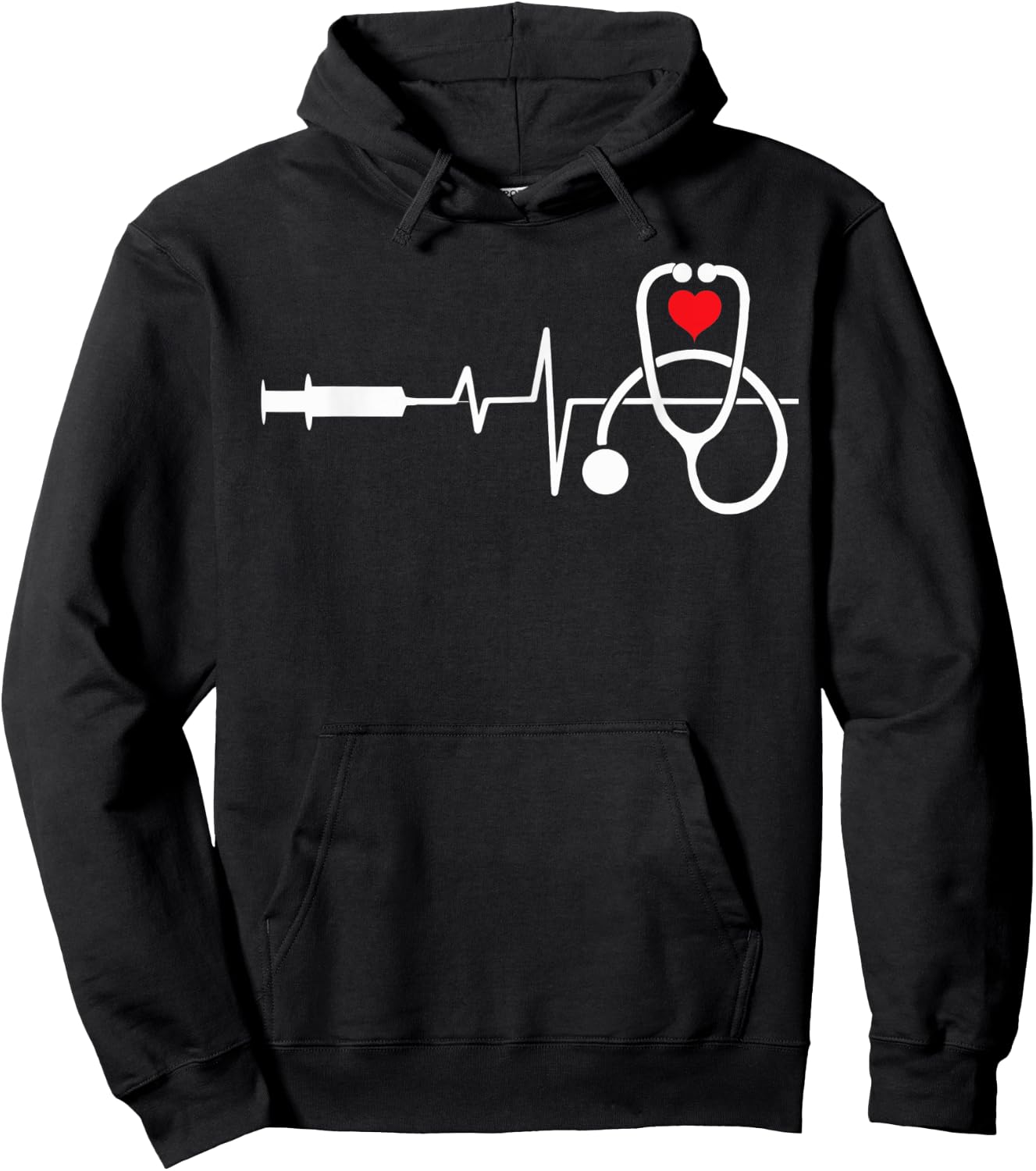 Funny Heart Beats Nurse Nursing Medical Men woman Hoodie - Hoodie | Black