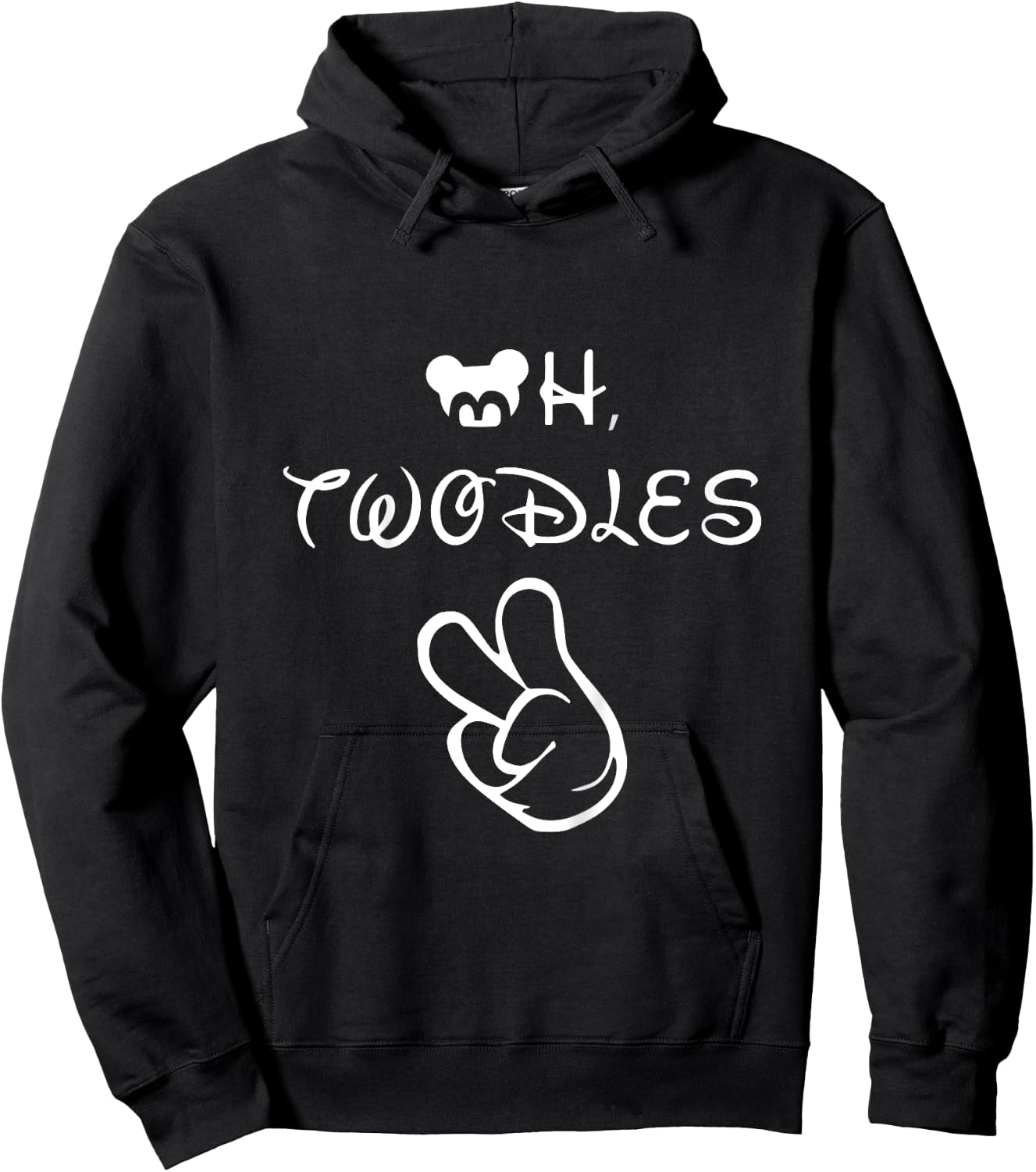 Oh Twodles - Happy 2nd Birthday for Kids! Hoodie - Hoodie | Black