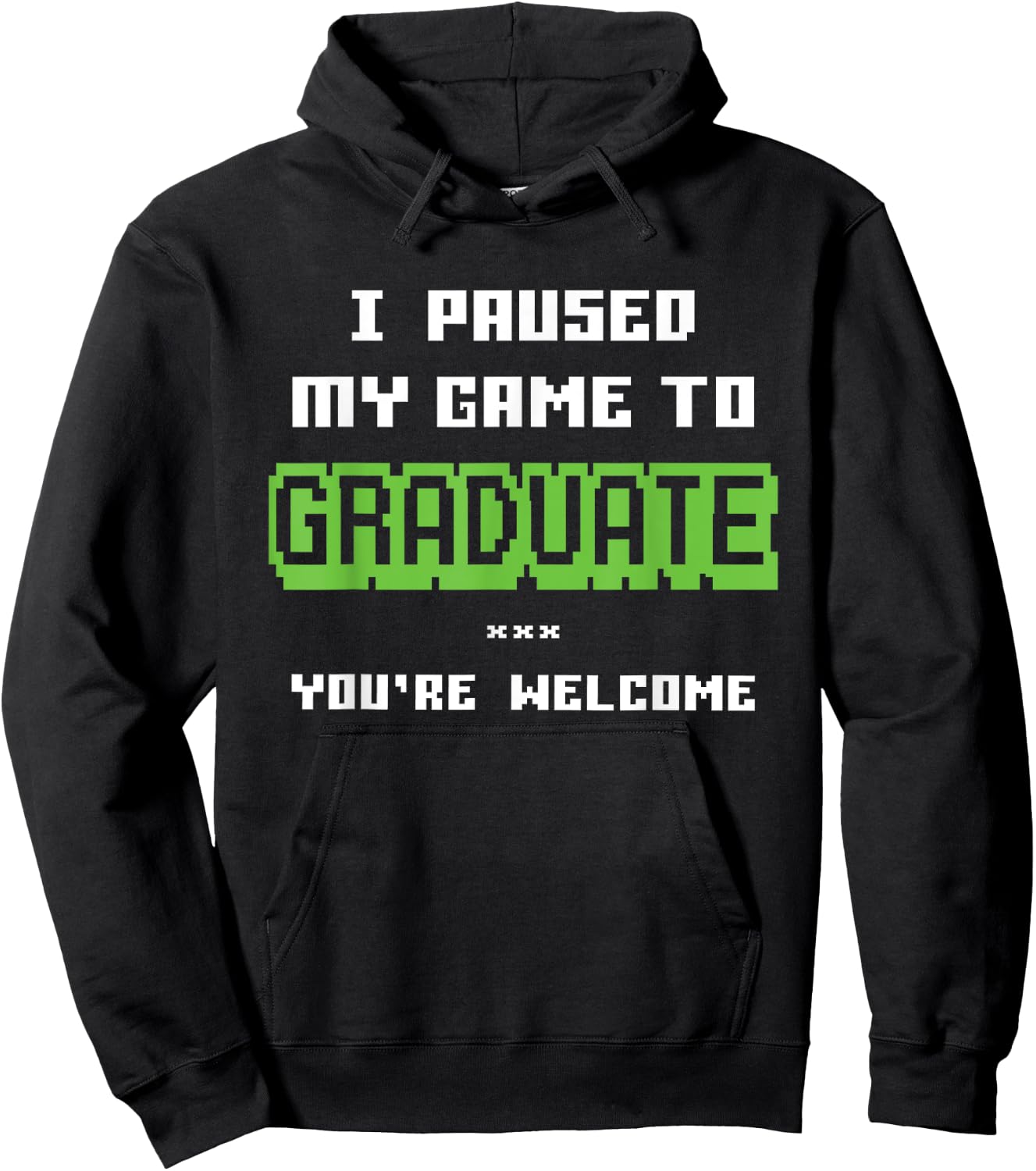 Funny 2025 Gamer Graduate Graduation Hoodie - Hoodie | Black