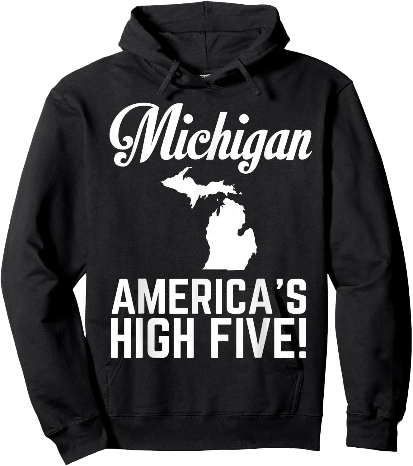 Michigan America's High Five Shirt Hoodie - Hoodie | Black