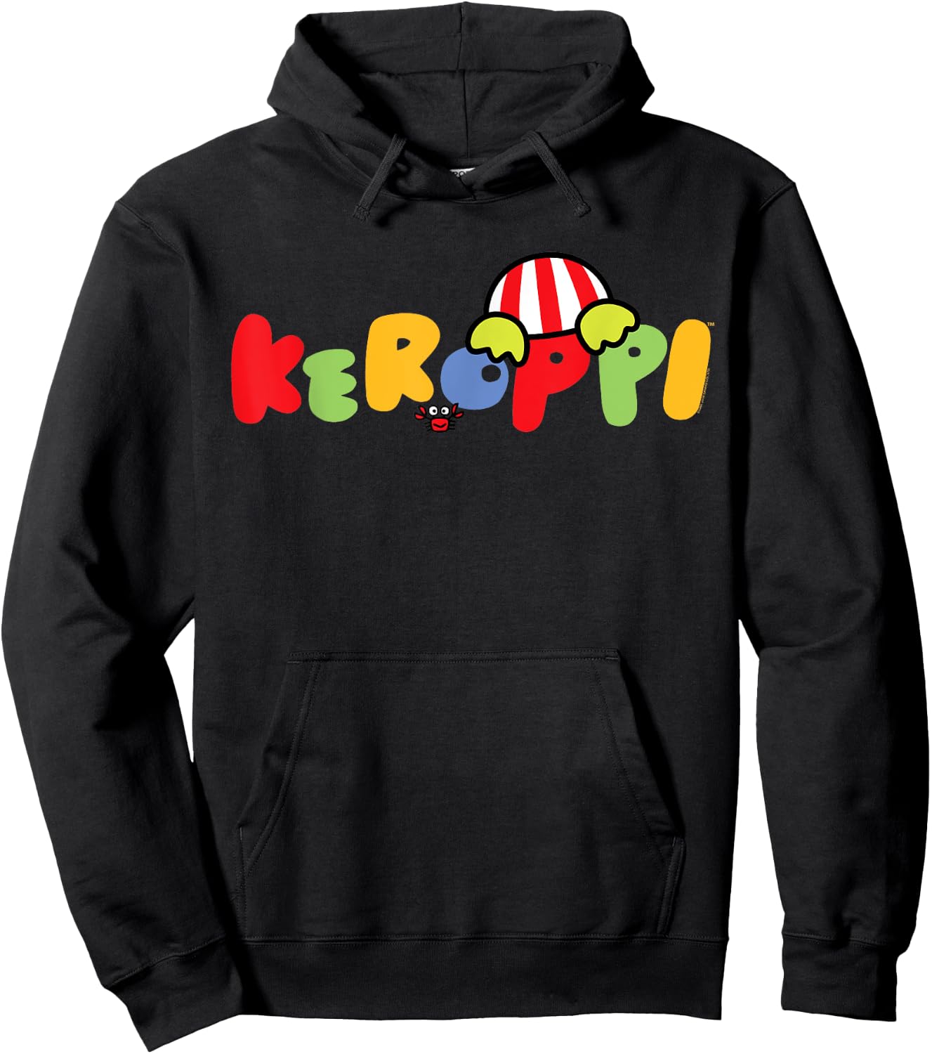 Keroppi Backside Logo Shirt Hoodie - Hoodie | Black
